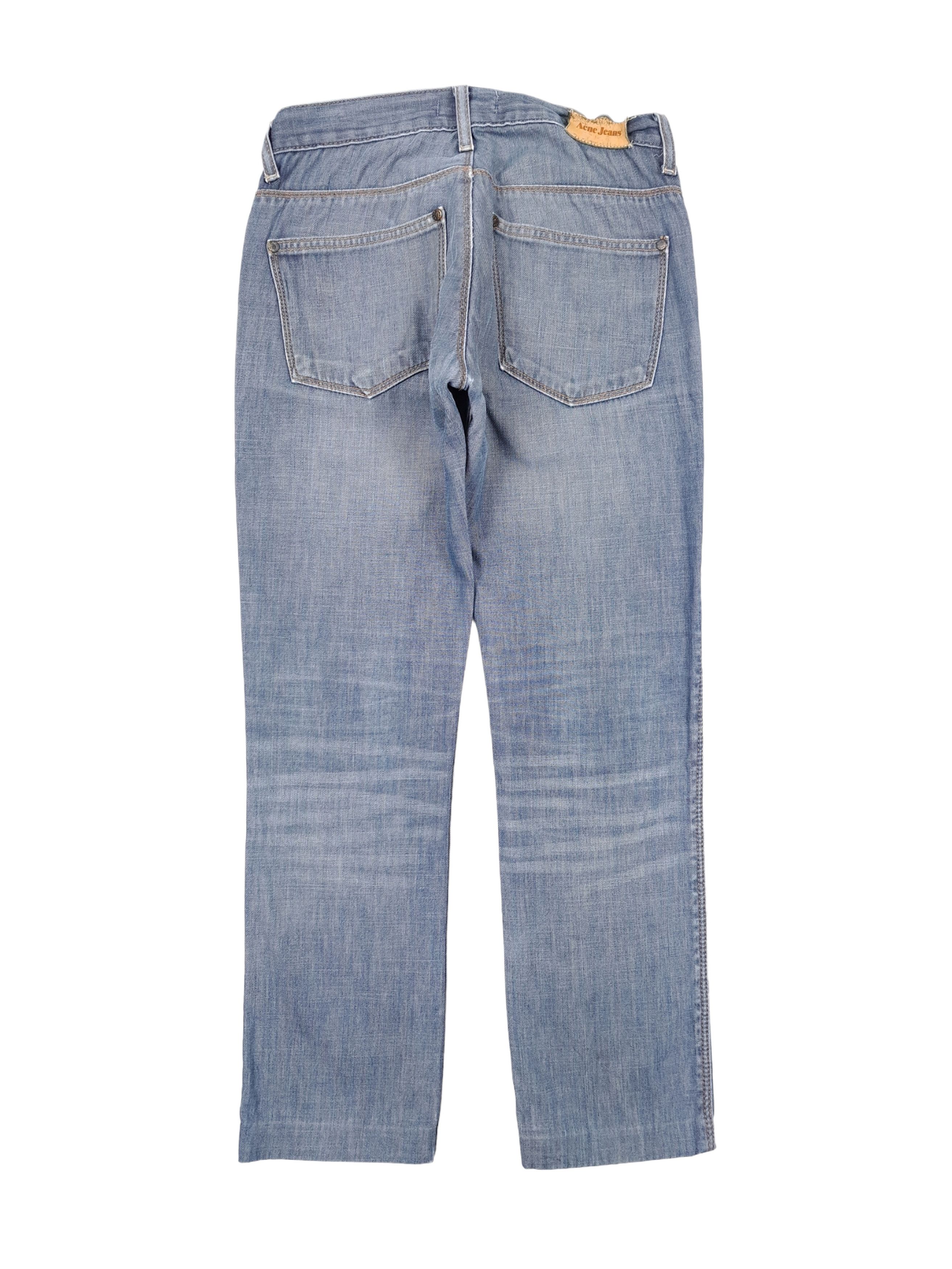 Acne Studios × Designer Acne Studios 28/28 "MAX SHAWED" Gray Blue Denim Jeans Size 28" / US 6 / IT 42 - 2 Thumbnail
