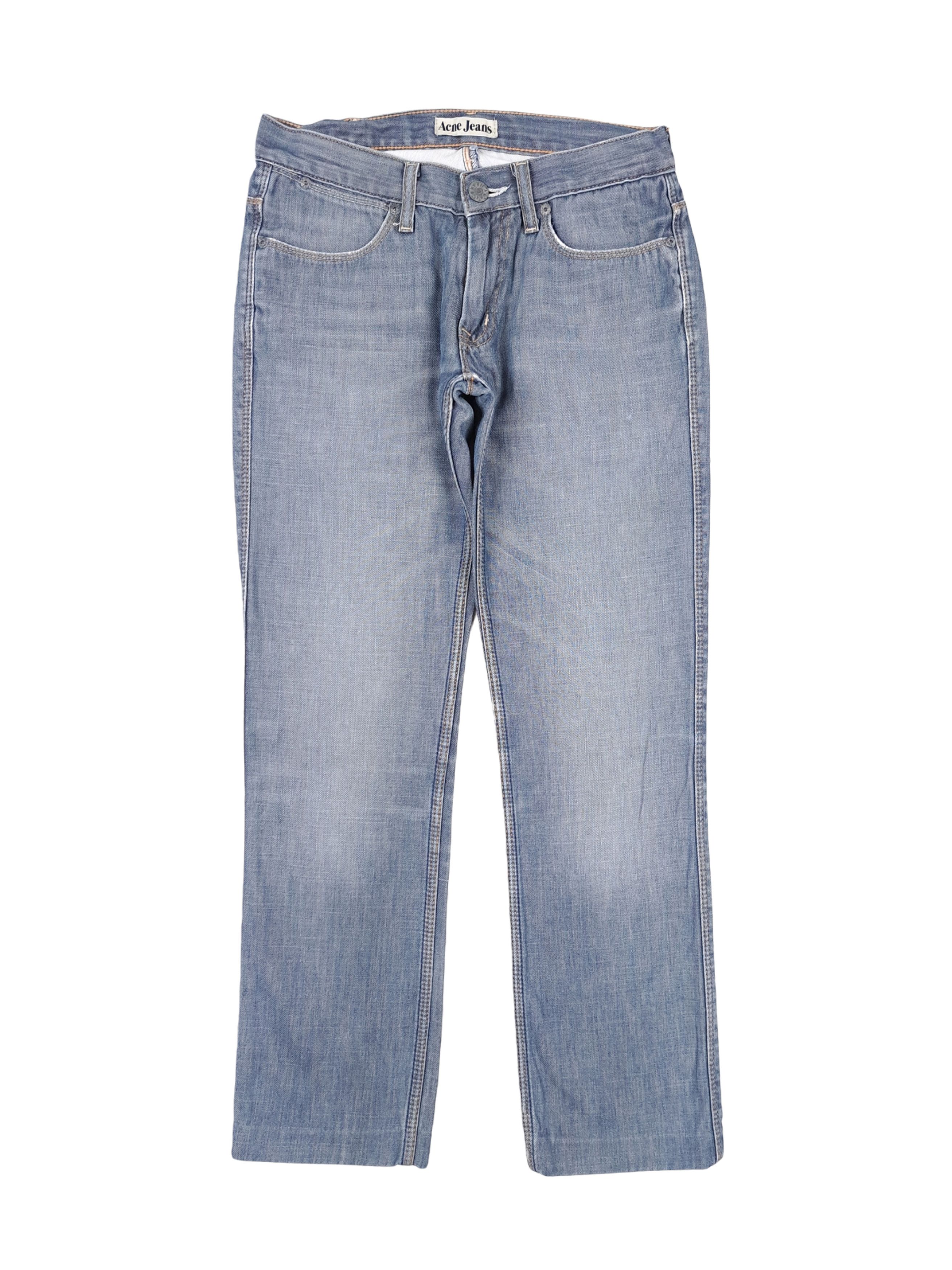 Acne Studios × Designer Acne Studios 28/28 "MAX SHAWED" Gray Blue Denim Jeans Size 28" / US 6 / IT 42 - 1 Thumbnail