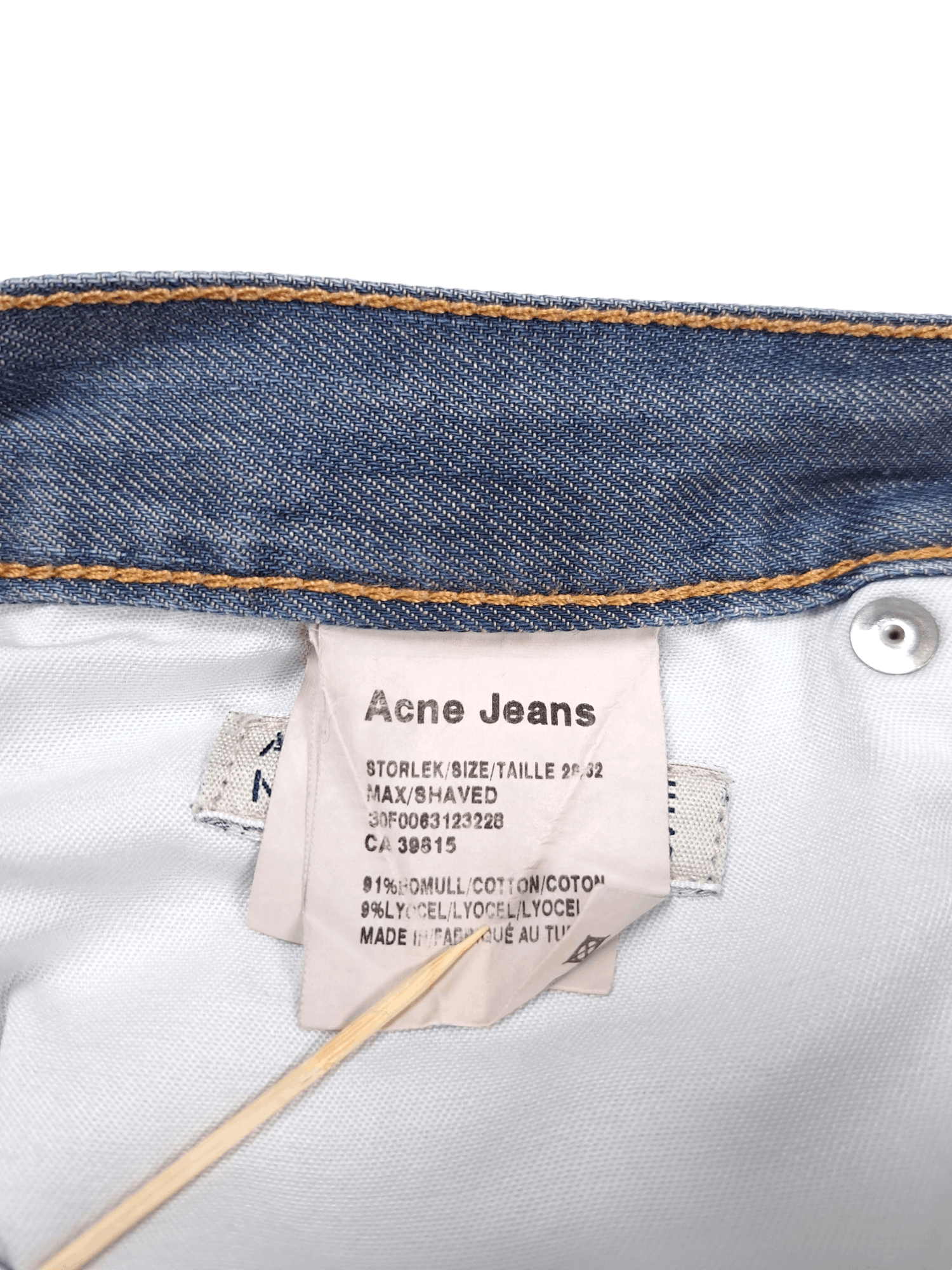 Acne Studios × Designer Acne Studios 28/28 "MAX SHAWED" Gray Blue Denim Jeans Size 28" / US 6 / IT 42 - 5 Thumbnail