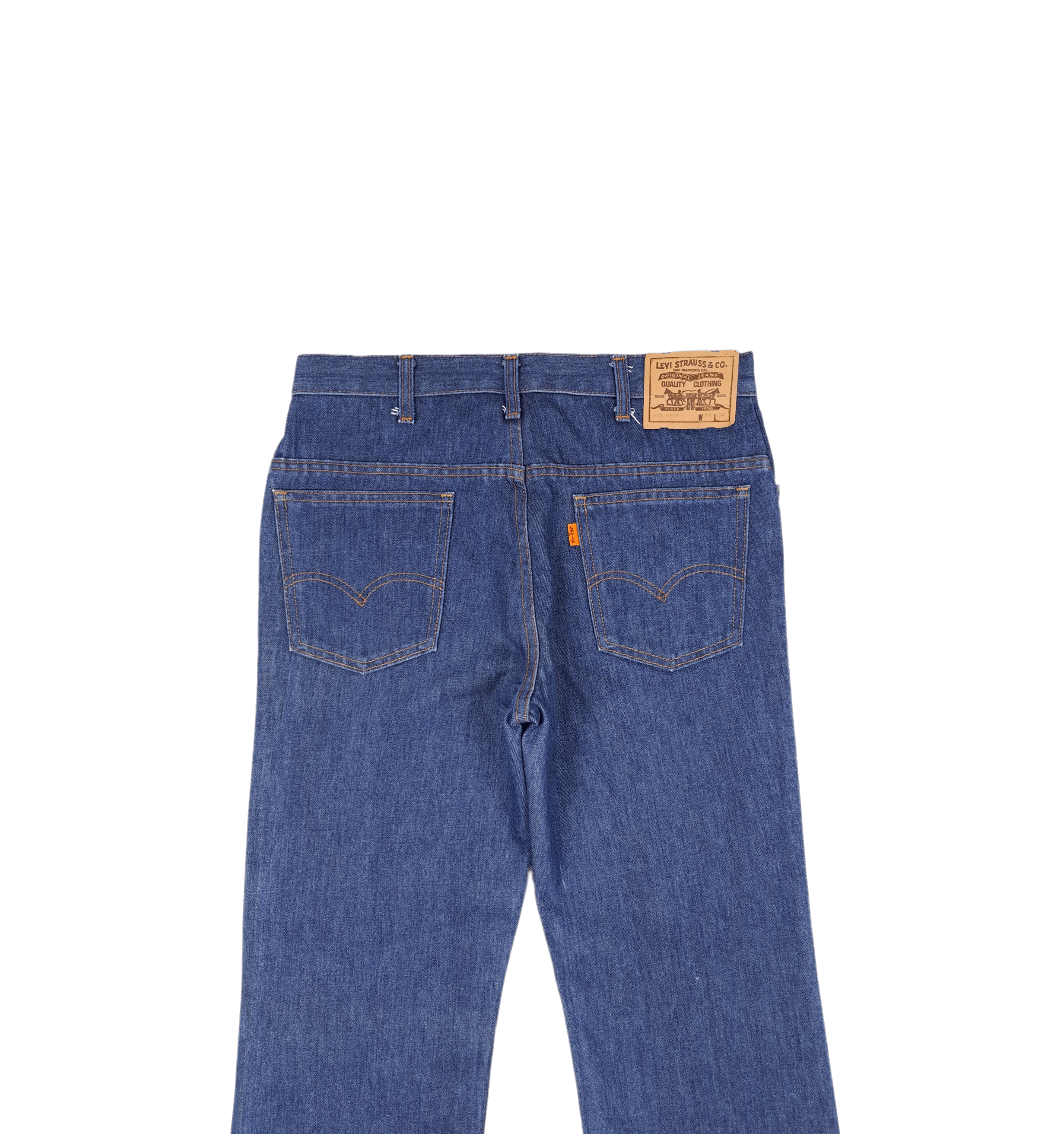 Levi's Vintage Clothing × Vintage 💎 80s Deadstock Levi's 617 34/34 Flared Blue Denim Jeans Size US 34 / EU 50 - 3 Thumbnail
