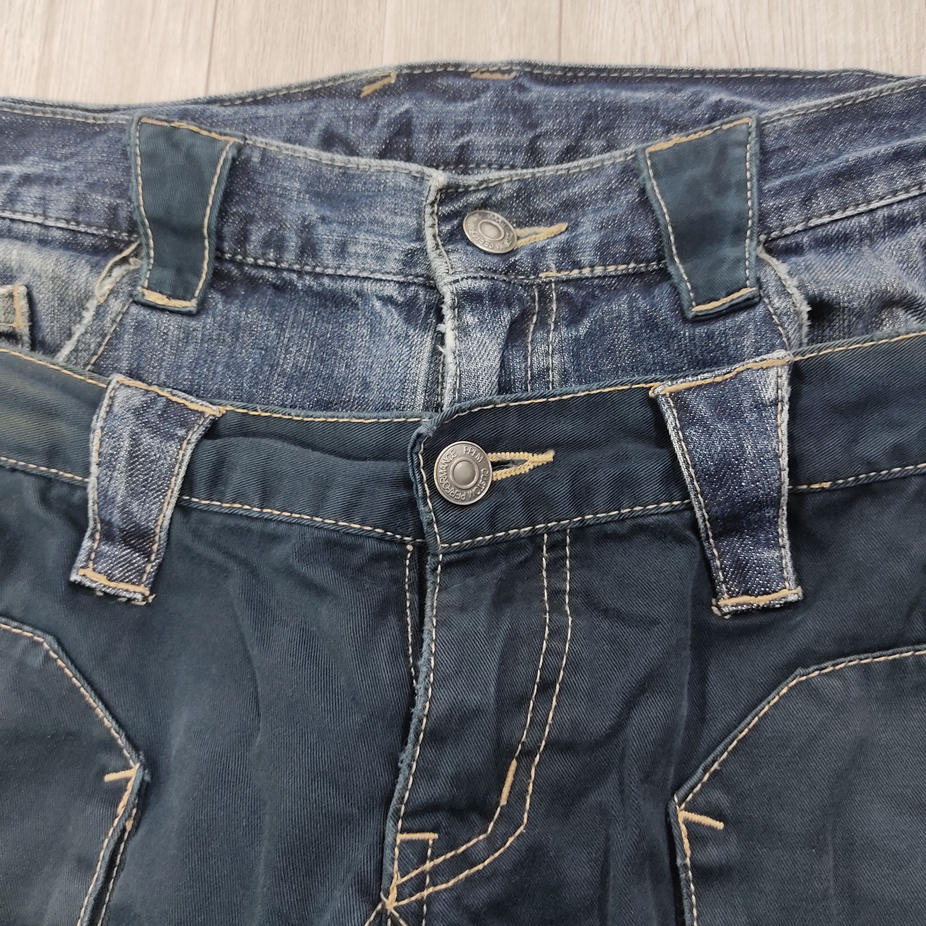 PPFM PPFM Double Waist Bondage Multi Pockets Hysteric Pants Size US 33 - 9 Thumbnail