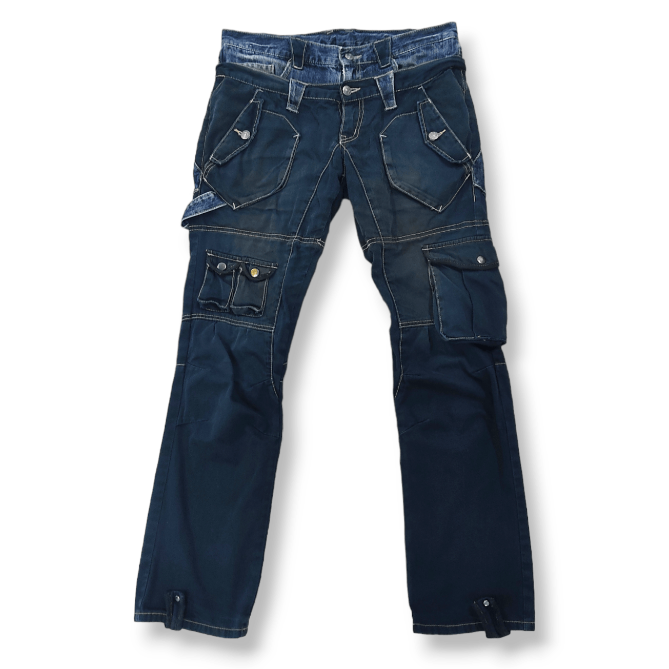 PPFM PPFM Double Waist Bondage Multi Pockets Hysteric Pants Size US 33 - 1 Thumbnail
