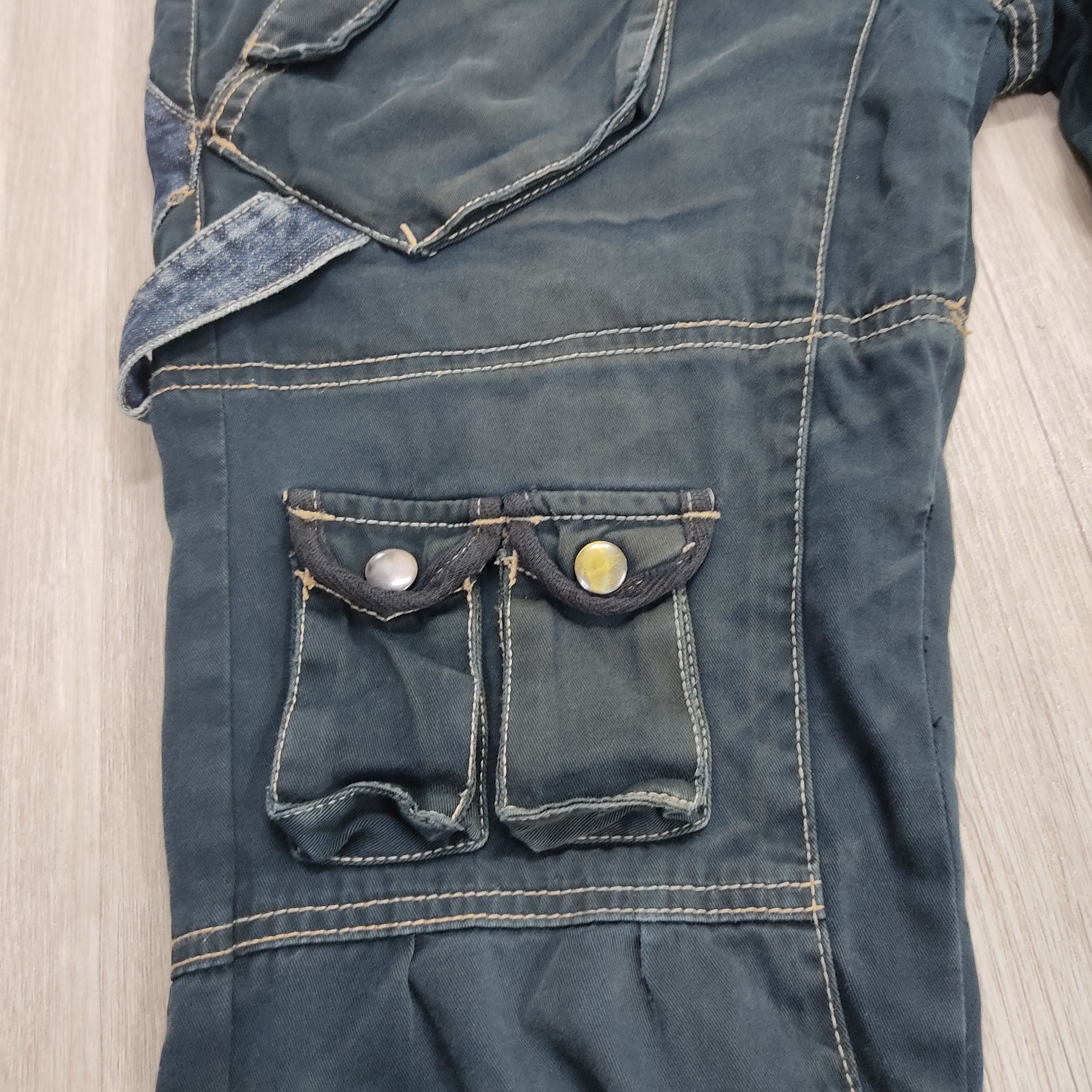 PPFM PPFM Double Waist Bondage Multi Pockets Hysteric Pants Size US 33 - 7 Thumbnail