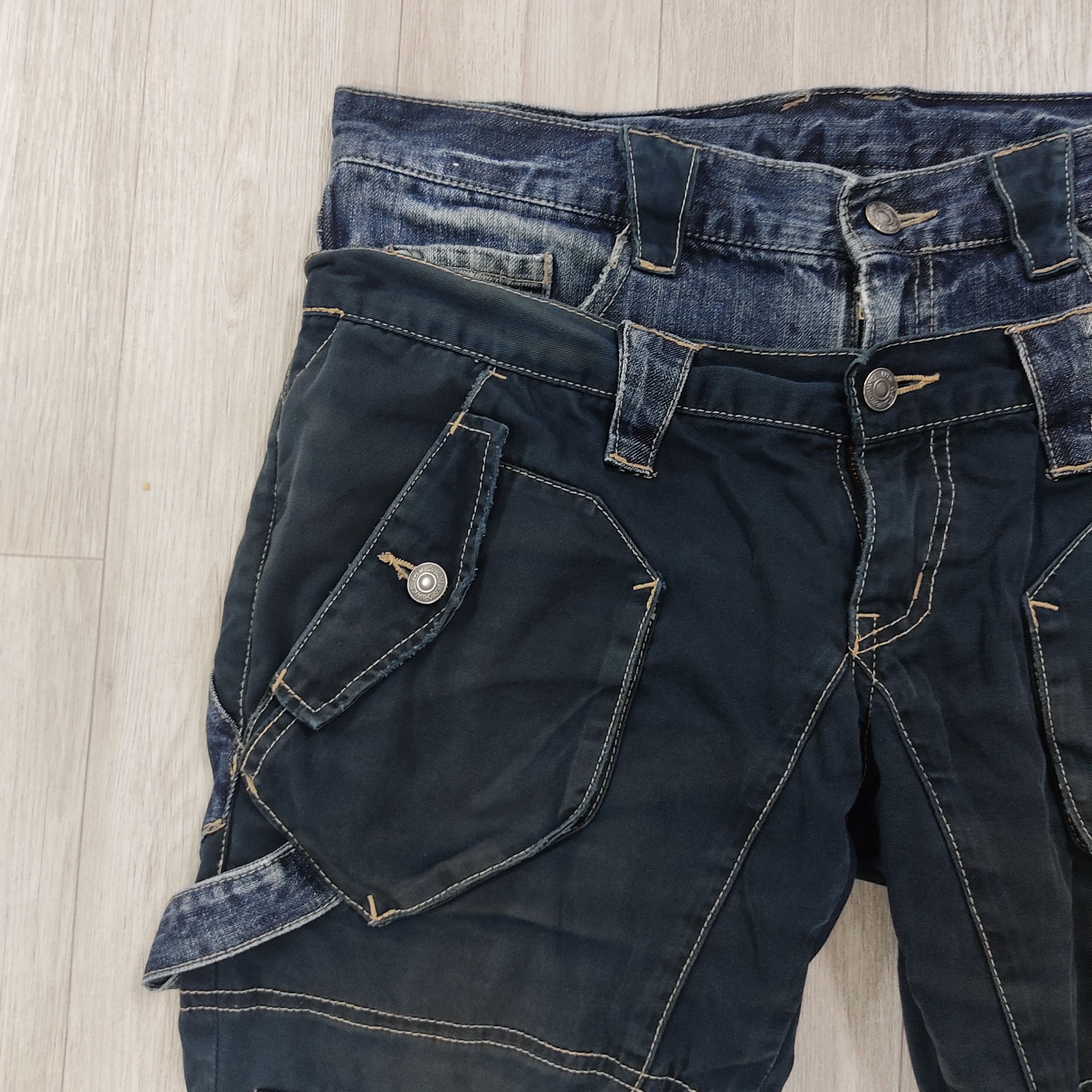 PPFM PPFM Double Waist Bondage Multi Pockets Hysteric Pants Size US 33 - 4 Thumbnail