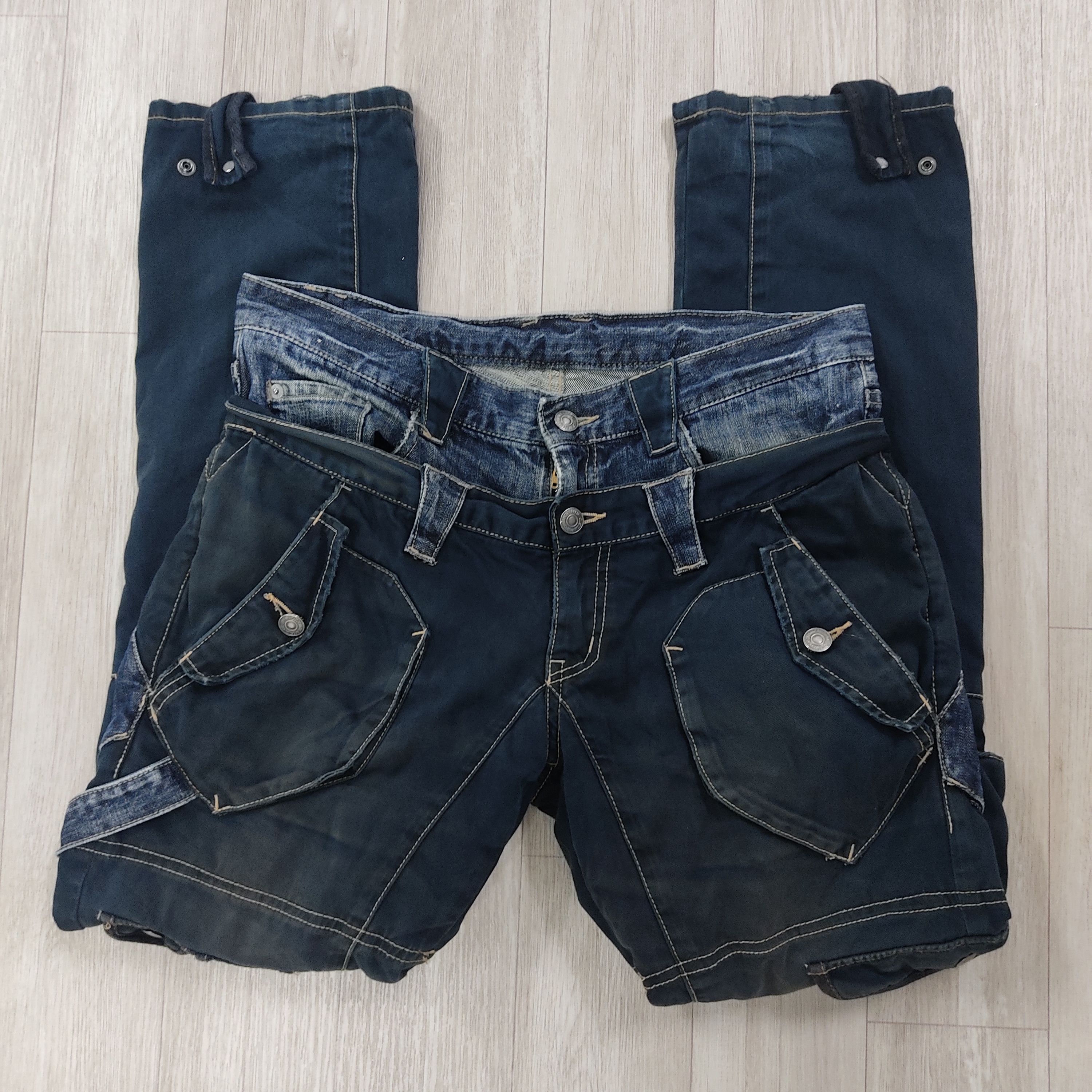 PPFM PPFM Double Waist Bondage Multi Pockets Hysteric Pants Size US 33 - 11 Thumbnail