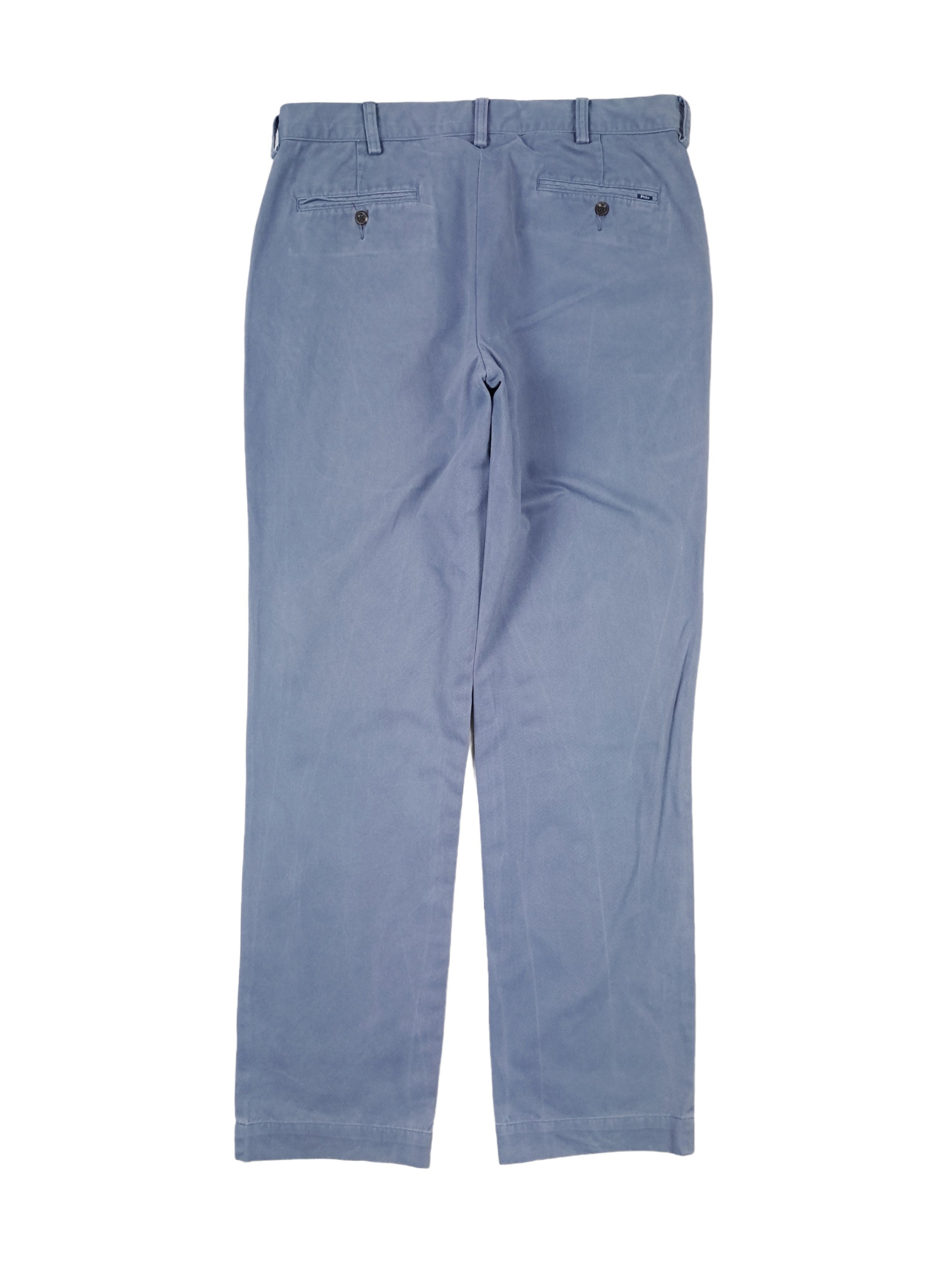 Polo Ralph Lauren × Ralph Lauren 💎 Polo Ralph Lauren 34/34 Blue Gray Trousers PantsJeans Size US 34 / EU 50 - 2 Thumbnail