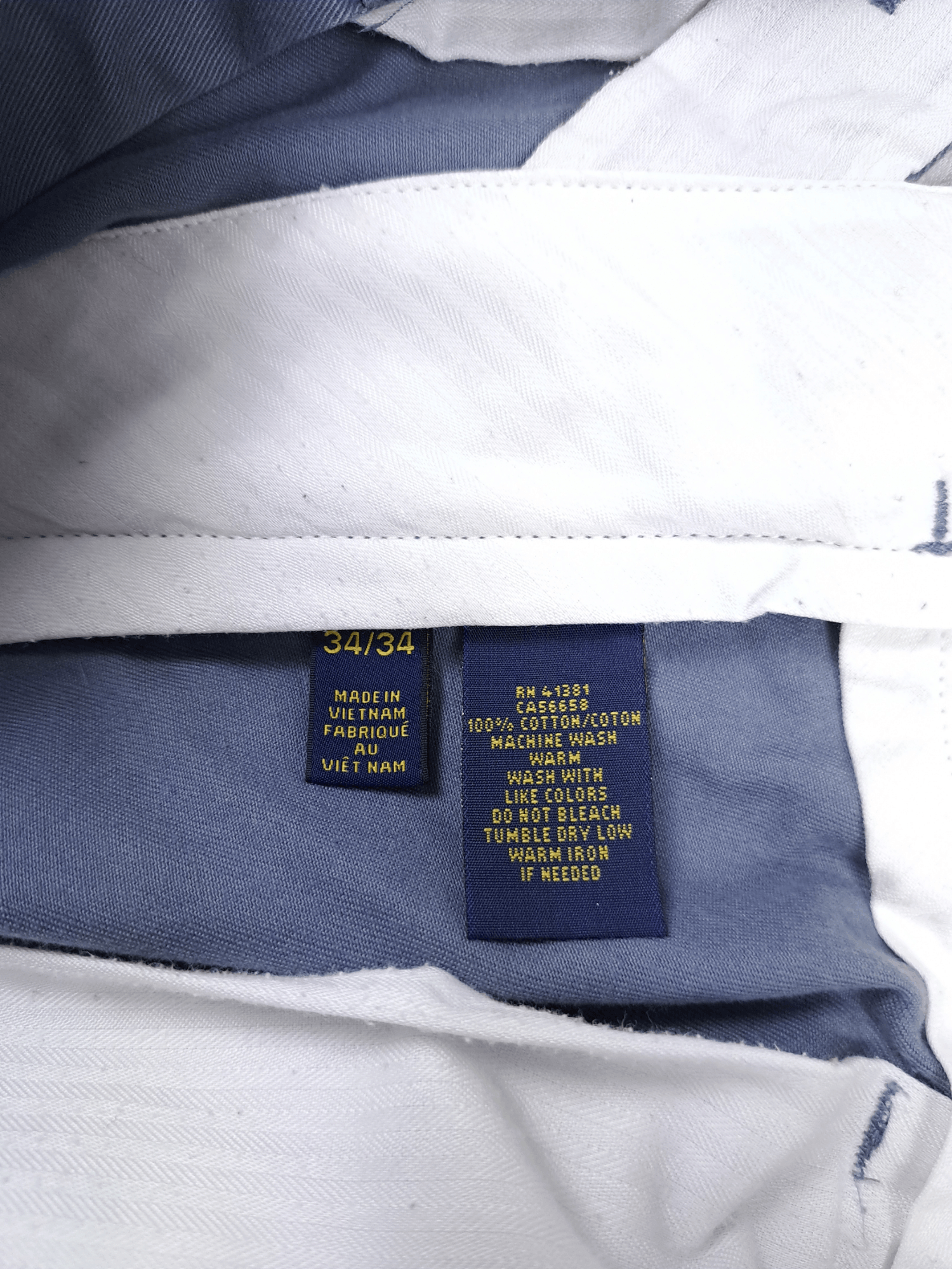 Polo Ralph Lauren × Ralph Lauren 💎 Polo Ralph Lauren 34/34 Blue Gray Trousers PantsJeans Size US 34 / EU 50 - 5 Thumbnail