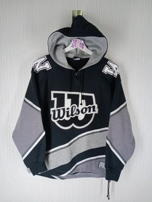 image of Wilson Chicago Usa Multicolor Hoodie in Black, Men's (Size Medium)