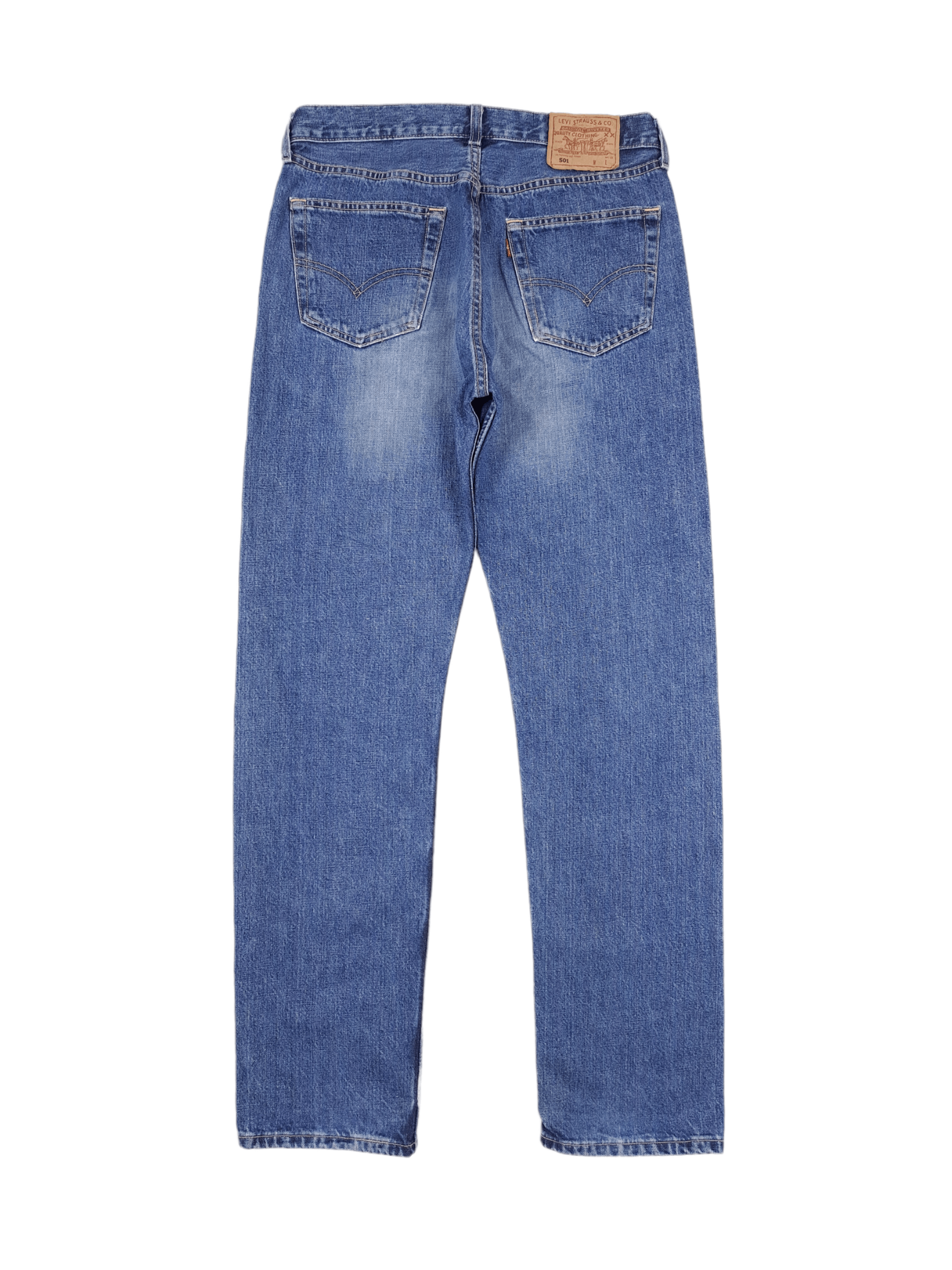 Levi's × Vintage 💎 90's Vintage Levi's 501 33/34 Washed Blue Denim Jeans Y2K Size US 33 - 2 Thumbnail