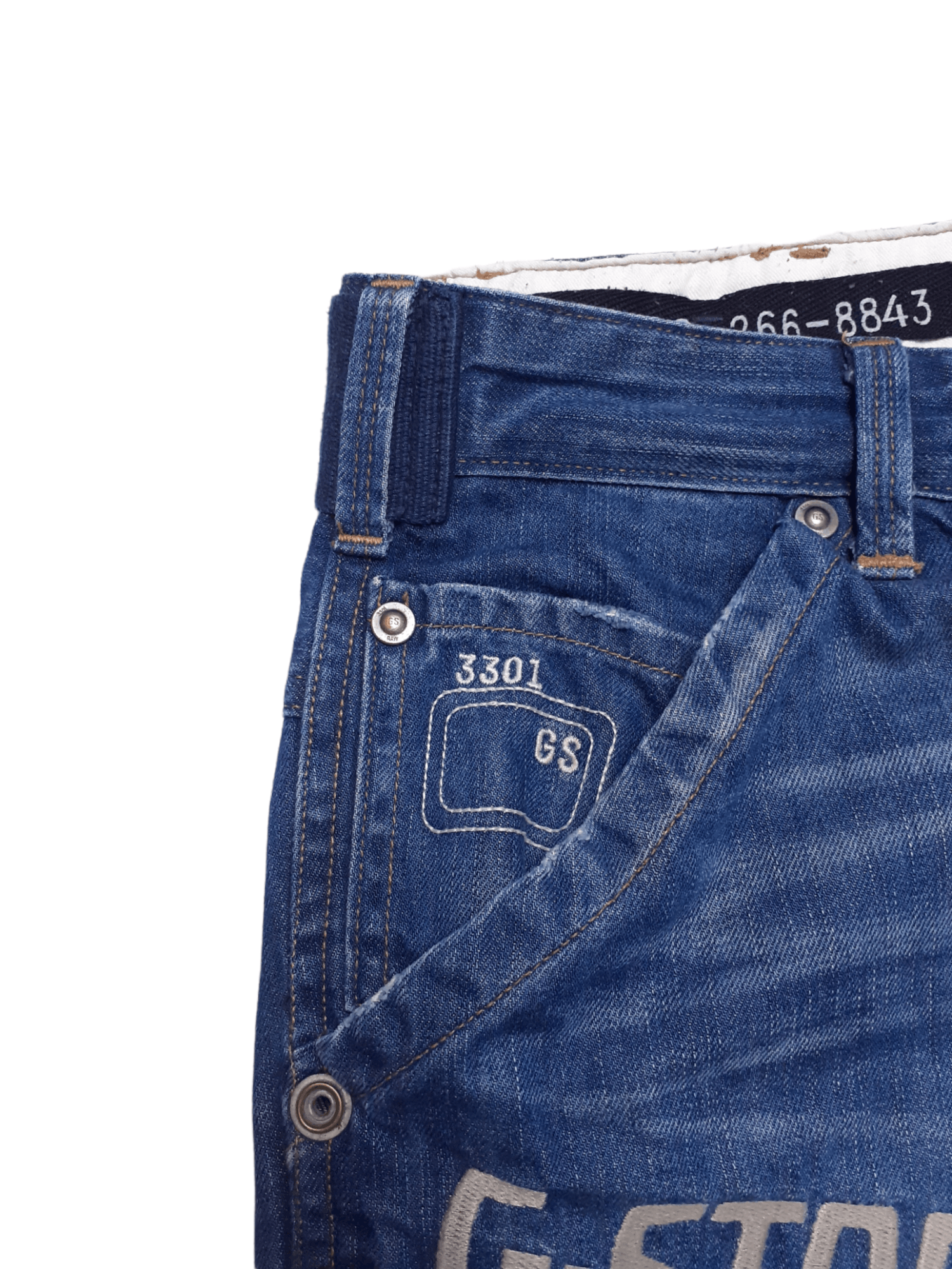 G-Star 💎 Size 32/34 Cargo Blue Baggy Denim Japanese Jeans Size US 32 / EU 48 - 8 Thumbnail