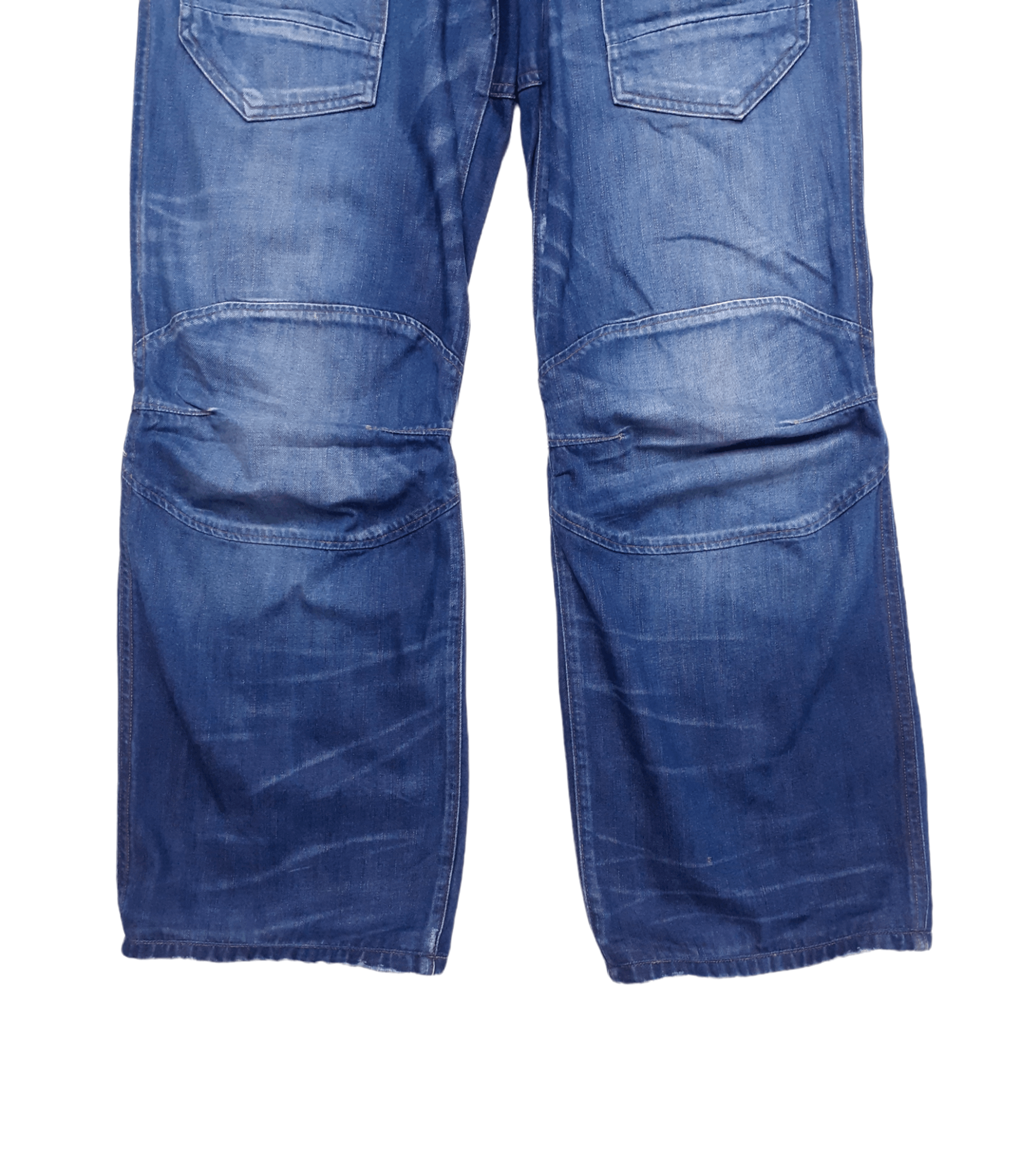 G-Star 💎 Size 32/34 Cargo Blue Baggy Denim Japanese Jeans Size US 32 / EU 48 - 4 Thumbnail