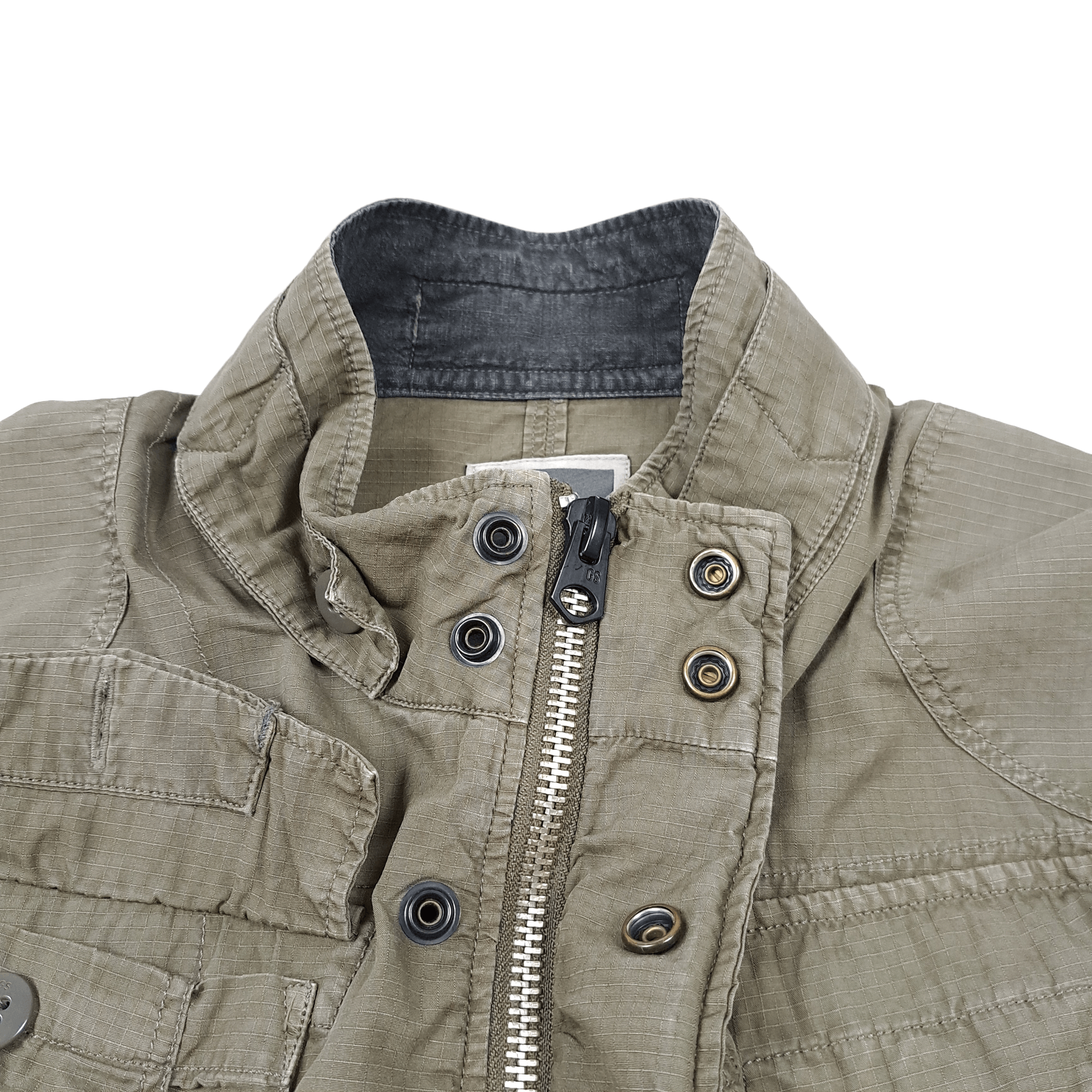 G-Star 💎 Vintage G-STAR RAW Khaki Cargo Zip-up Light Jacket Shirt Size US XL / EU 56 / 4 - 4 Thumbnail