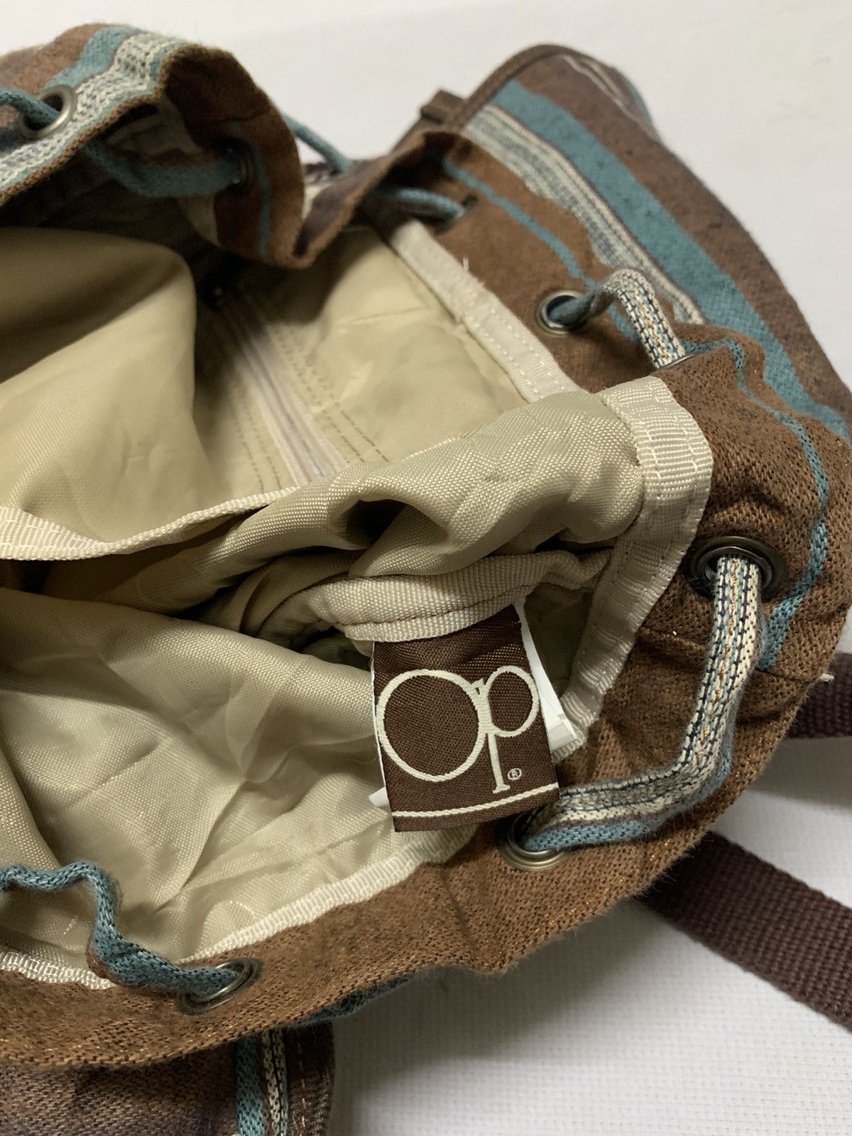 Ocean Pacific Vintage Op Canvas backpack - Camping Rucksack Size ONE SIZE - 8 Thumbnail