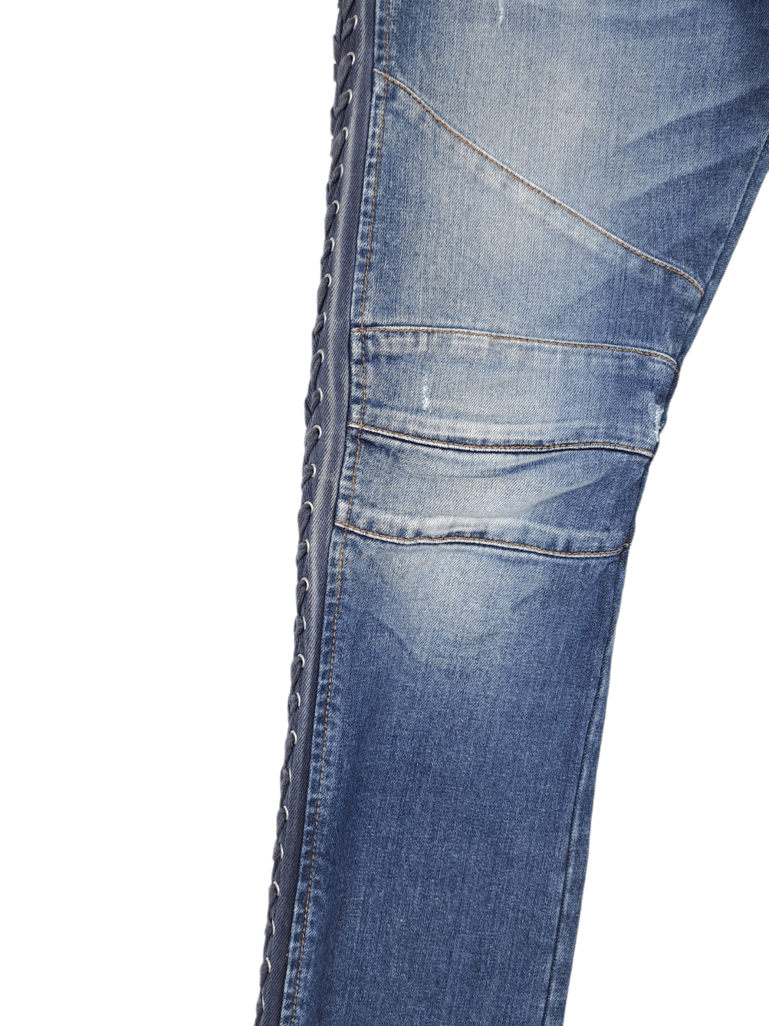 Balmain × Pierre Balmain 💎 90s Vintage 32/32 Slim Blue Navy Drip y2k 00s Jeans Denim Size US 32 / EU 48 - 9 Thumbnail