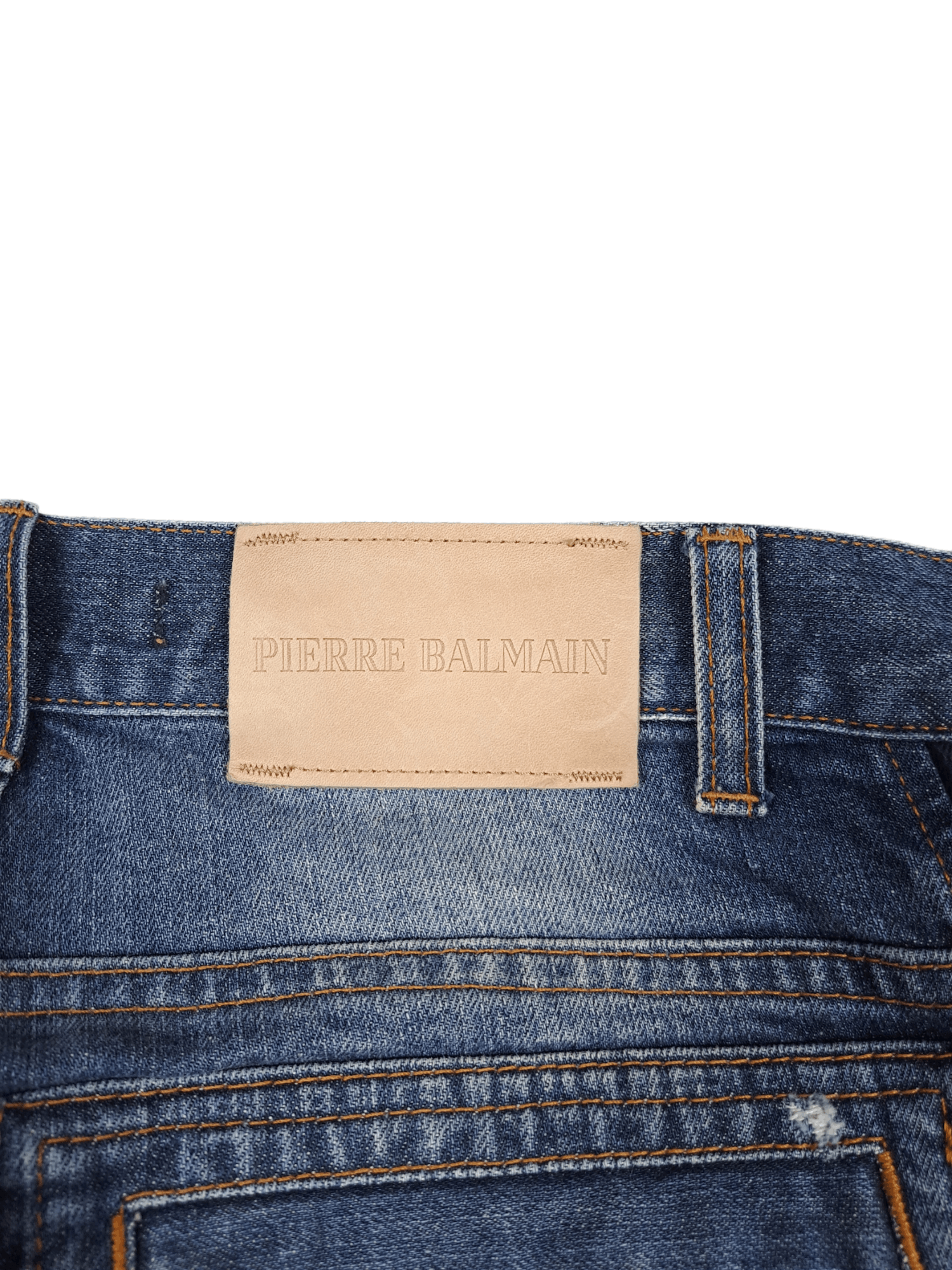 Balmain × Pierre Balmain 💎 90s Vintage 32/32 Slim Blue Navy Drip y2k 00s Jeans Denim Size US 32 / EU 48 - 5 Thumbnail
