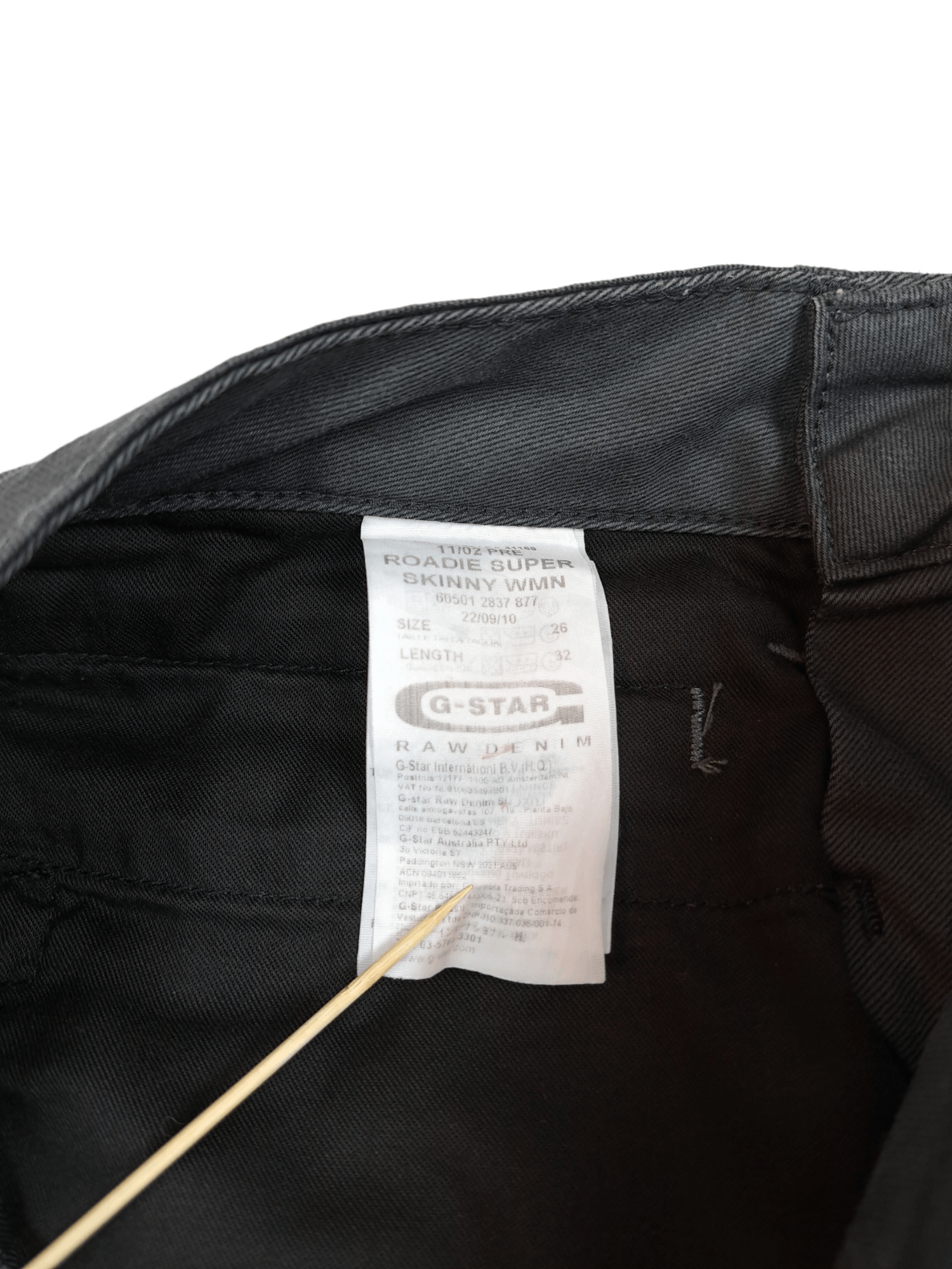 G-Star G-star Raw 26/32 Super Skinny Gray Trousers Jeans Y2K Size 26" / US 2 / IT 38 - 3 Thumbnail