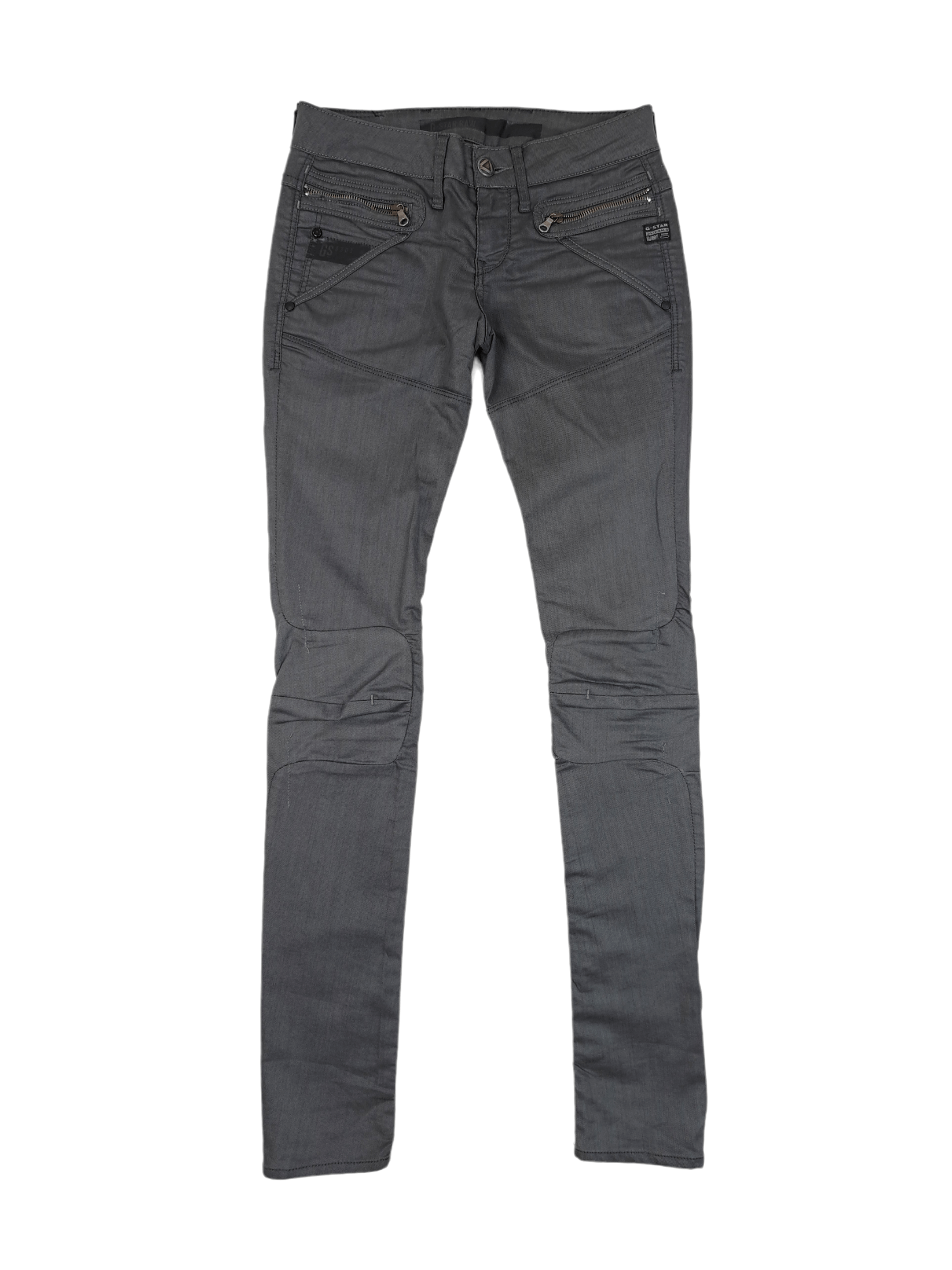 G-Star G-star Raw 26/32 Super Skinny Gray Trousers Jeans Y2K Size 26" / US 2 / IT 38 - 1 Thumbnail