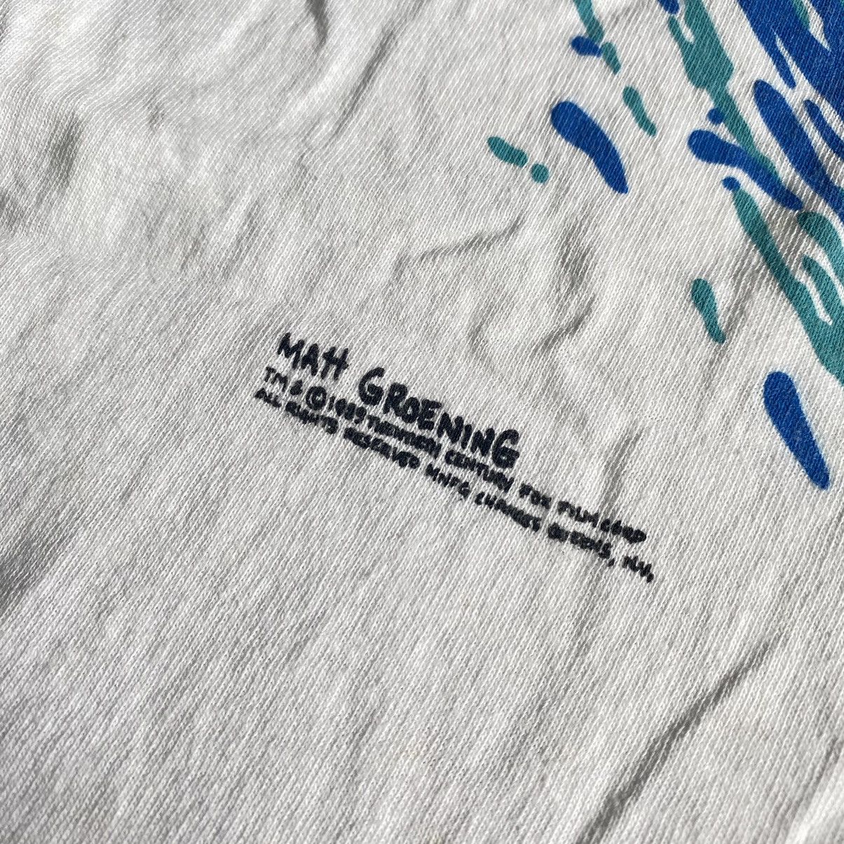 The Simpsons Rare Vintage 1990s Bart Simpson Aye Carumba Graphic Logo Tee Size US L / EU 52-54 / 3 - 4 Thumbnail