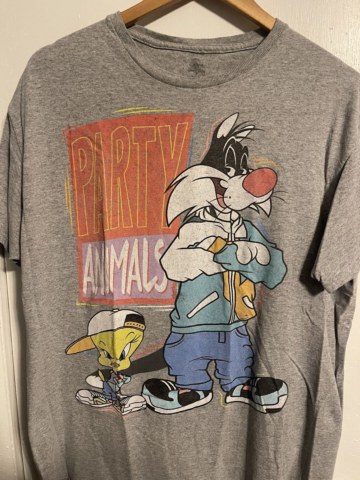Vintage Looney Toons Party Animals Tee Size US L / EU 52-54 / 3 - 2 Thumbnail