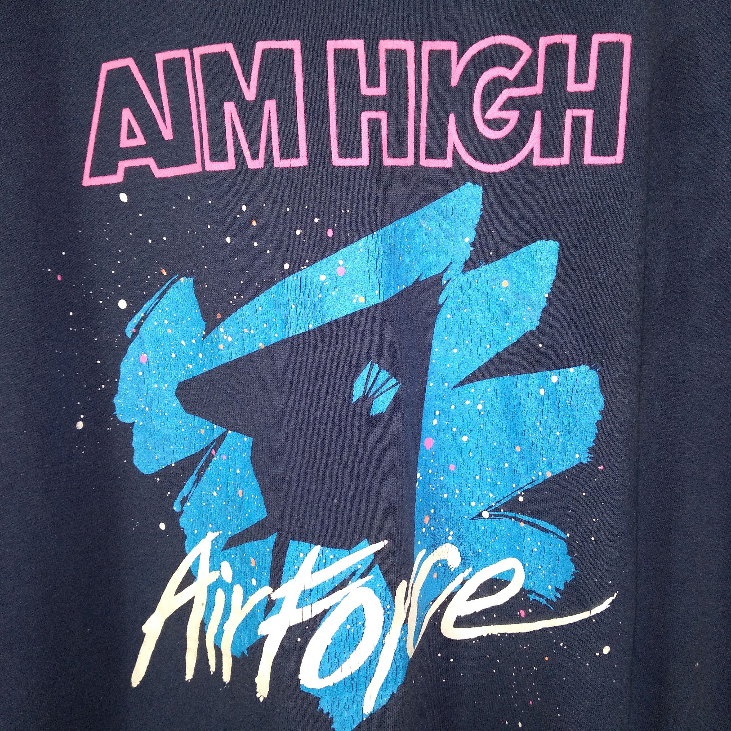 Fruit Of The Loom × Vintage Very Rare Vintage 90s War Jet Air Force Tee Size US L / EU 52-54 / 3 - 2 Thumbnail