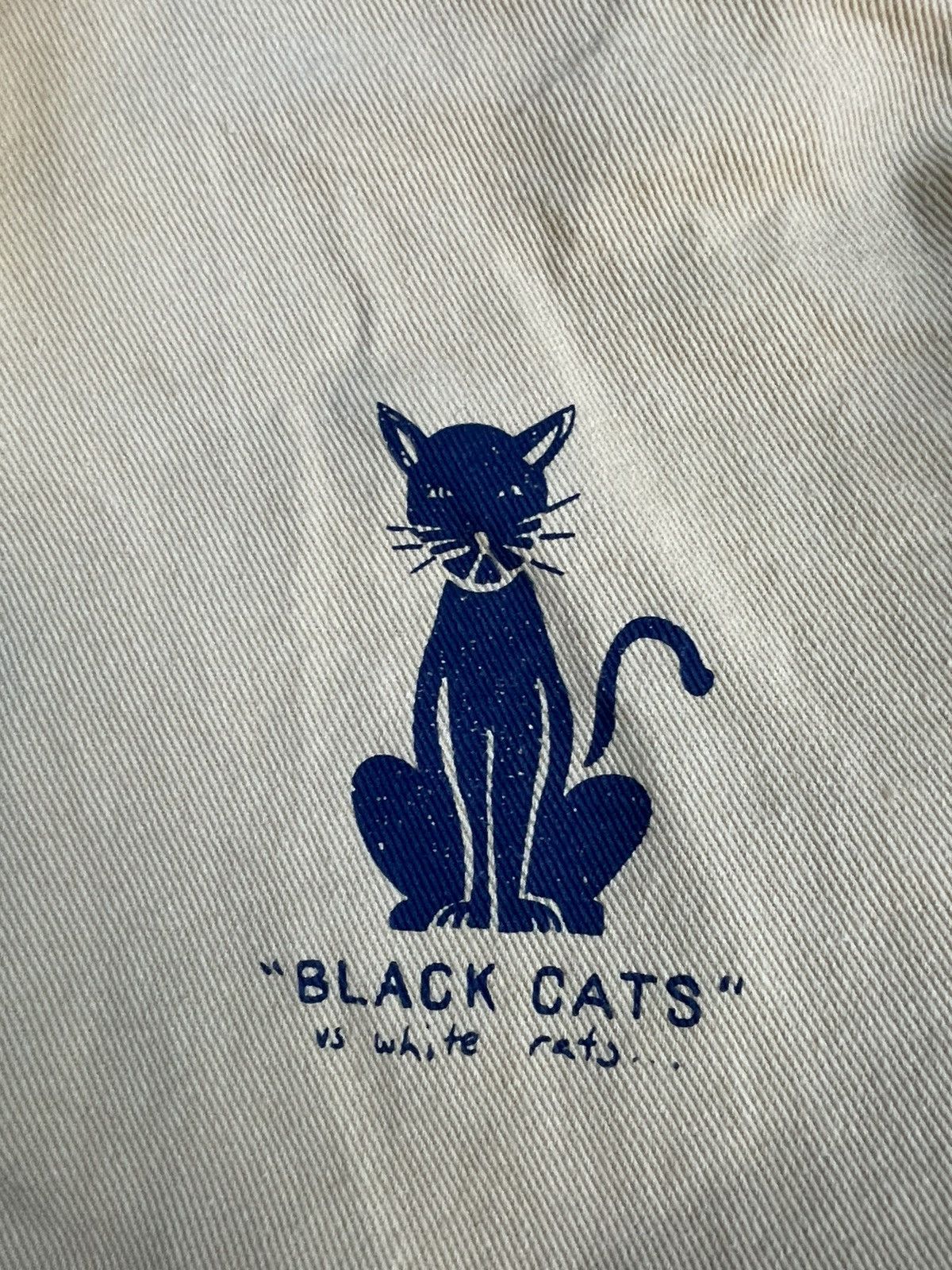 Japanese Brand Black Cats vs White Rats Denim Jacket Size US XXL / EU 58 / 5 - 14 Thumbnail