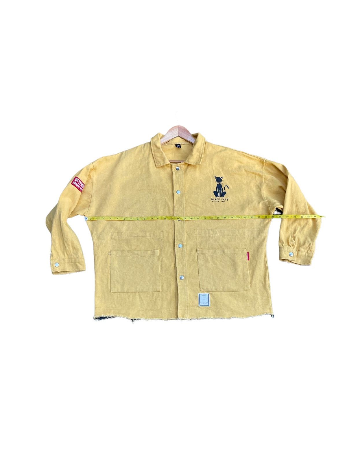 Japanese Brand Black Cats vs White Rats Denim Jacket Size US XXL / EU 58 / 5 - 2 Thumbnail
