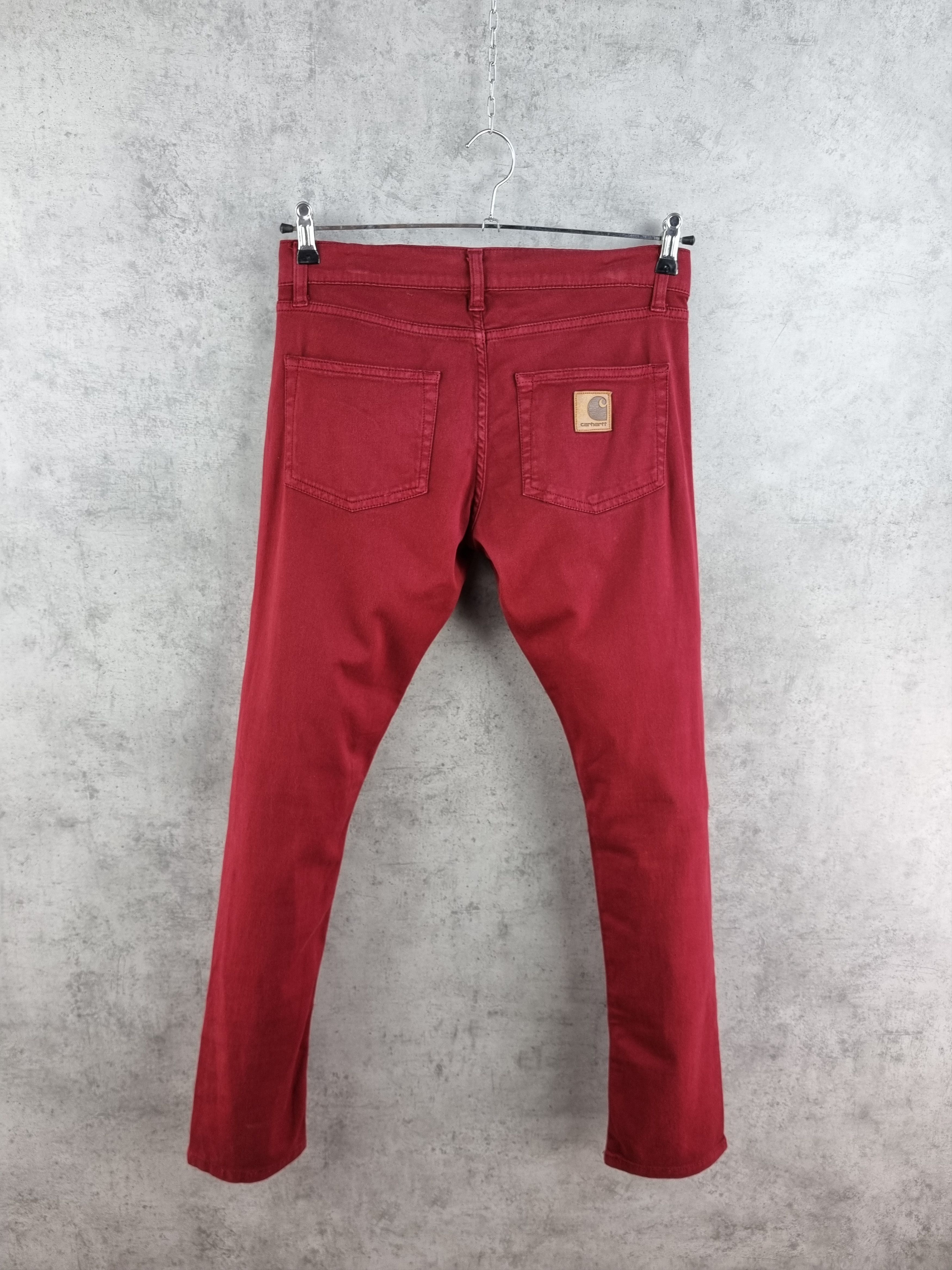 Carhartt × Carhartt Wip Rare Blood Color Carhartt Rebel Pant Slim fit Size US 30 / EU 46 - 1 Thumbnail