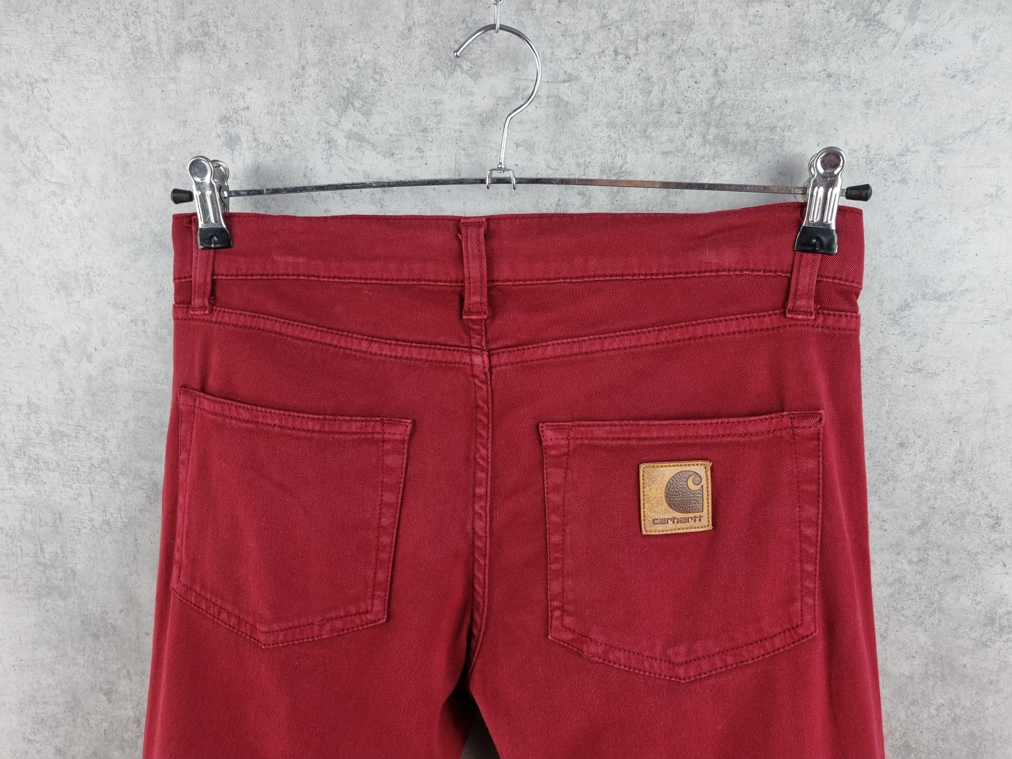 Carhartt × Carhartt Wip Rare Blood Color Carhartt Rebel Pant Slim fit Size US 30 / EU 46 - 4 Thumbnail