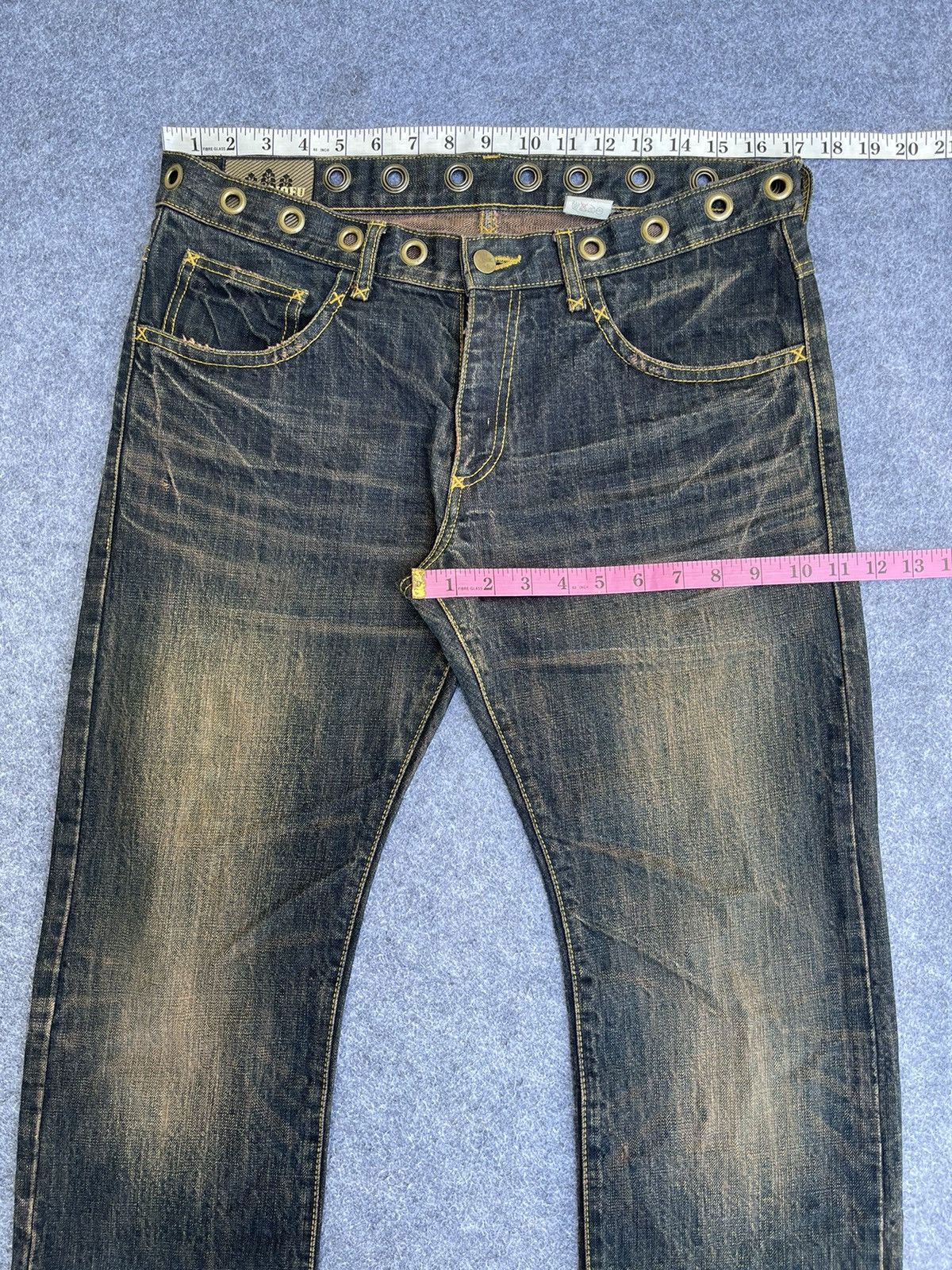 Japanese Brand Rare🔥MONONOFU By TERU NAKANO Seditionaries Jeans Size US 34 / EU 50 - 12 Thumbnail