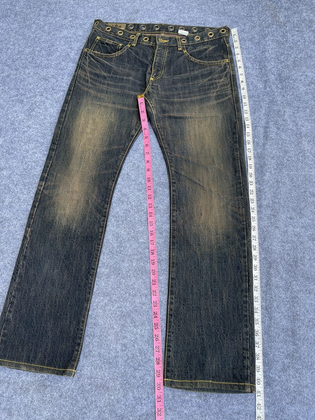Japanese Brand Rare🔥MONONOFU By TERU NAKANO Seditionaries Jeans Size US 34 / EU 50 - 14 Thumbnail