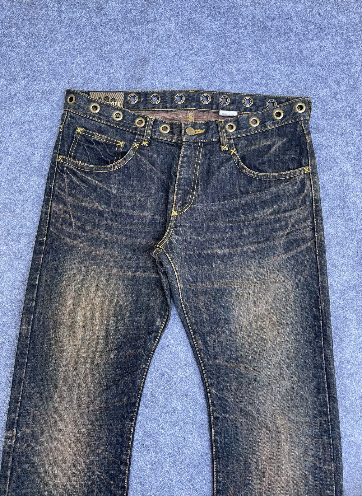 Japanese Brand Rare🔥MONONOFU By TERU NAKANO Seditionaries Jeans Size US 34 / EU 50 - 3 Thumbnail