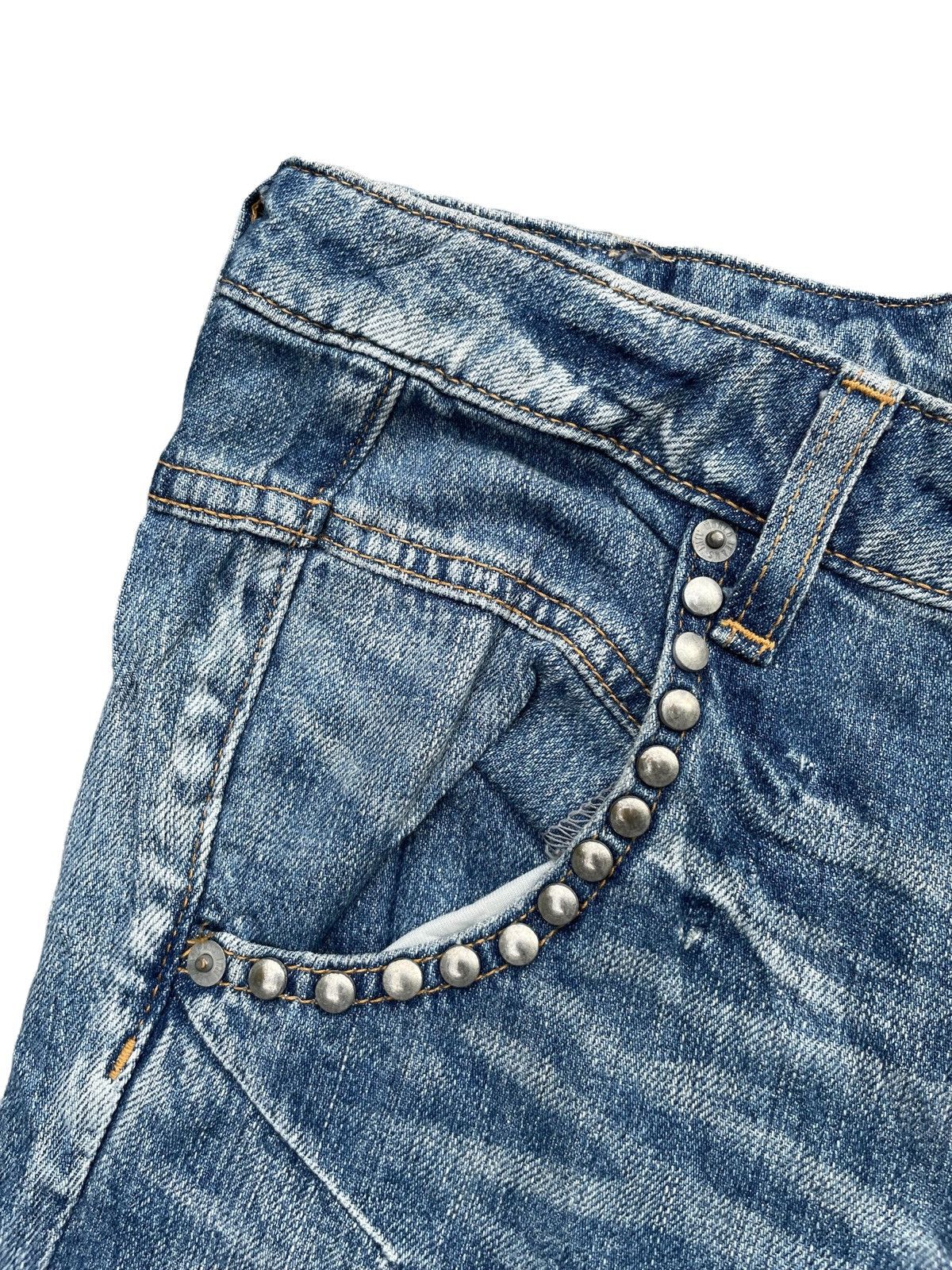 Japanese Brand Vintage Ungrid Distresed Denim Size US 30 / EU 46 - 7 Thumbnail
