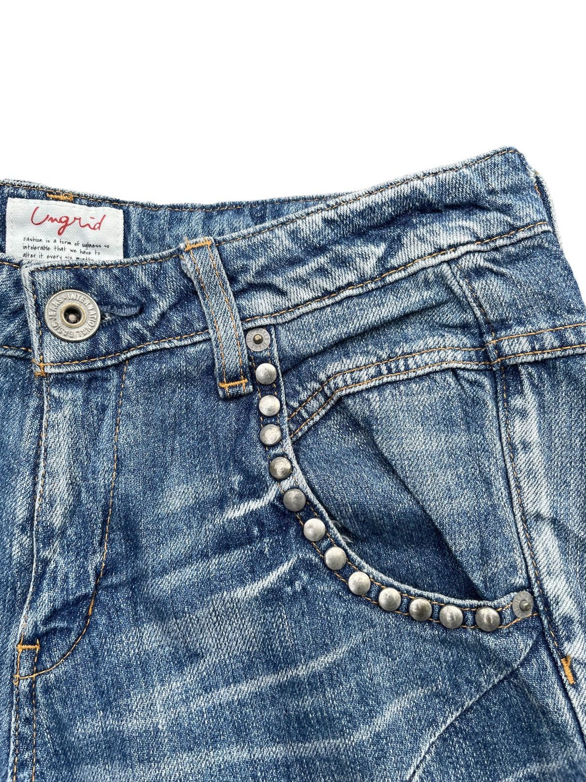 Japanese Brand Vintage Ungrid Distresed Denim Size US 30 / EU 46 - 6 Thumbnail