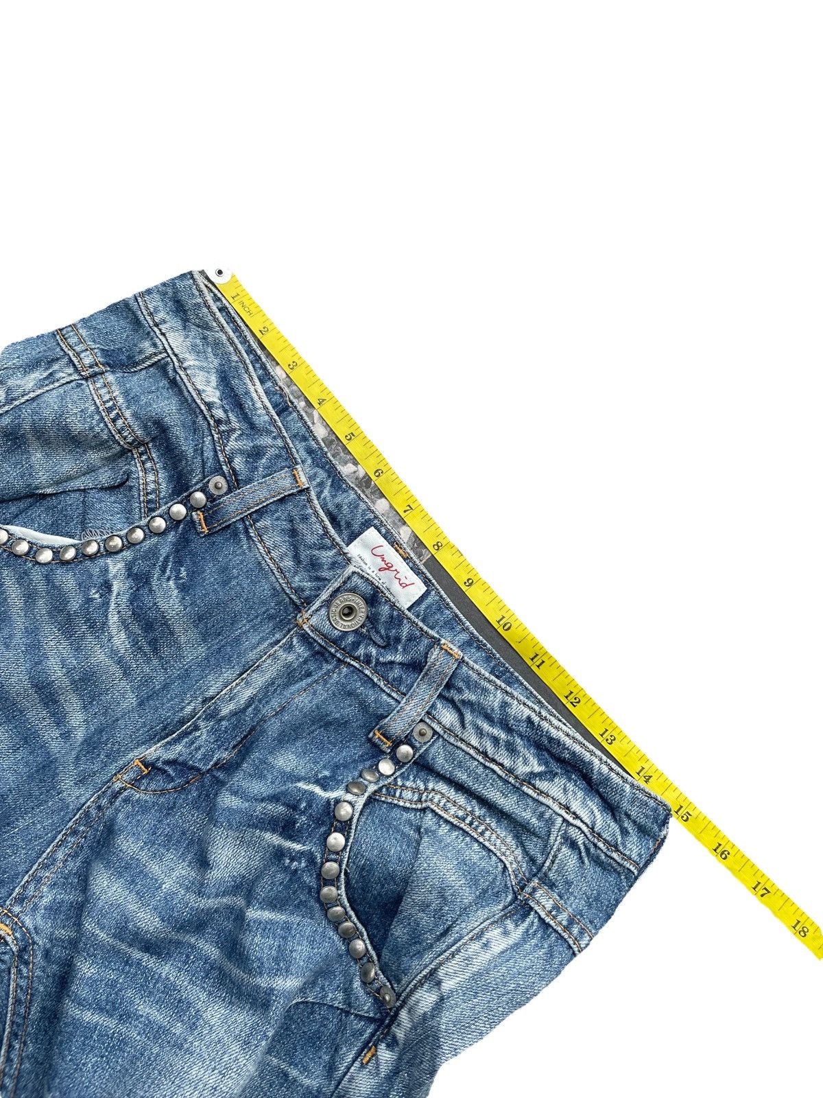 Japanese Brand Vintage Ungrid Distresed Denim Size US 30 / EU 46 - 2 Thumbnail