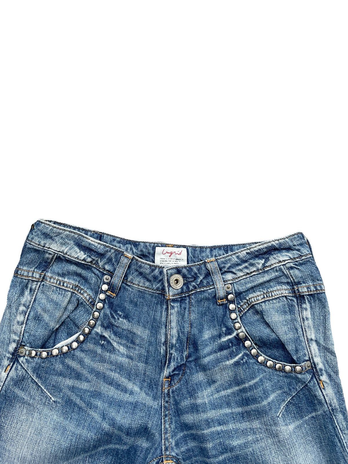 Japanese Brand Vintage Ungrid Distresed Denim Size US 30 / EU 46 - 5 Thumbnail