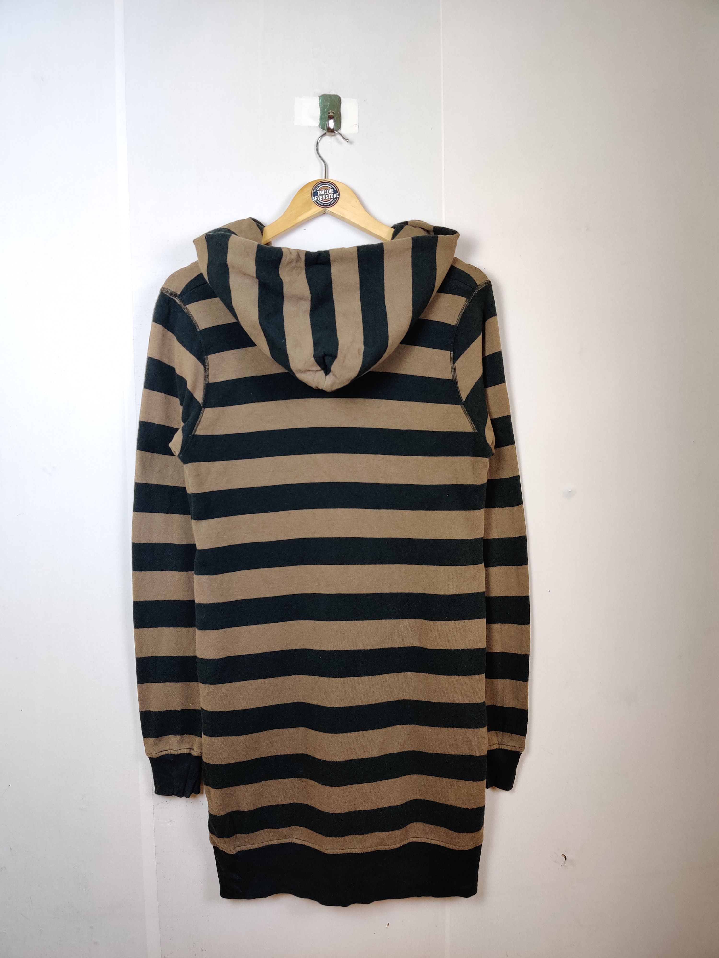 Hysteric Glamour Vintage 80s Hysteric Glamour Striped Long Sweater Hoodie Size US M / EU 48-50 / 2 - 12 Thumbnail