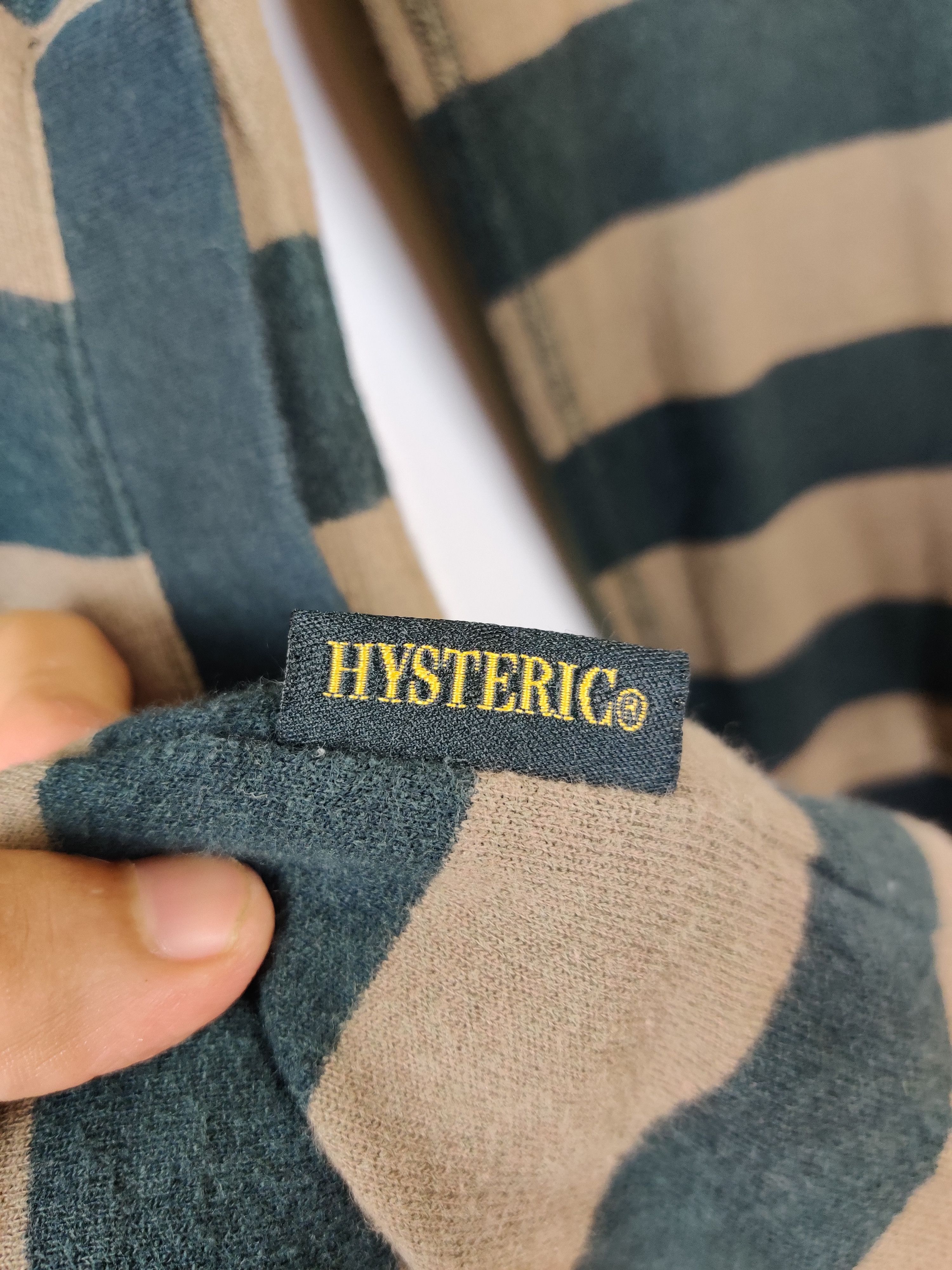 Hysteric Glamour Vintage 80s Hysteric Glamour Striped Long Sweater Hoodie Size US M / EU 48-50 / 2 - 11 Thumbnail