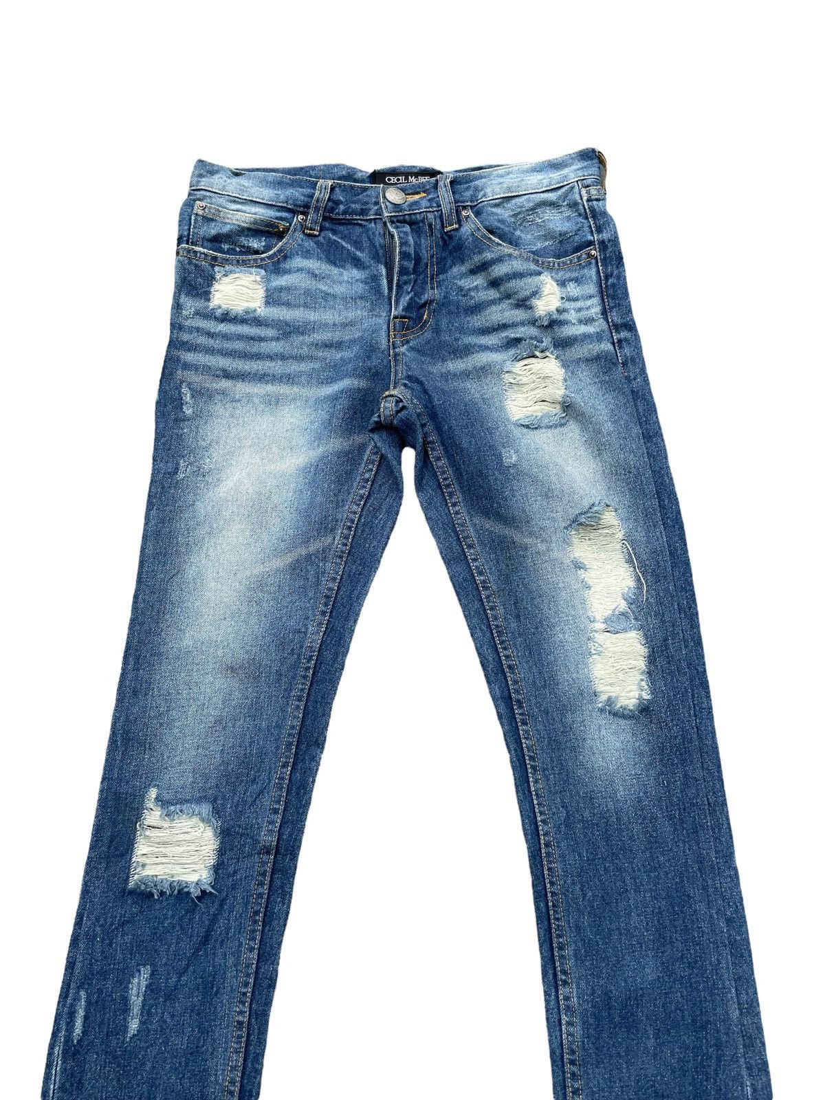Japanese Brand Cecil Mcbee Distresed Denim Size US 30 / EU 46 - 4 Thumbnail