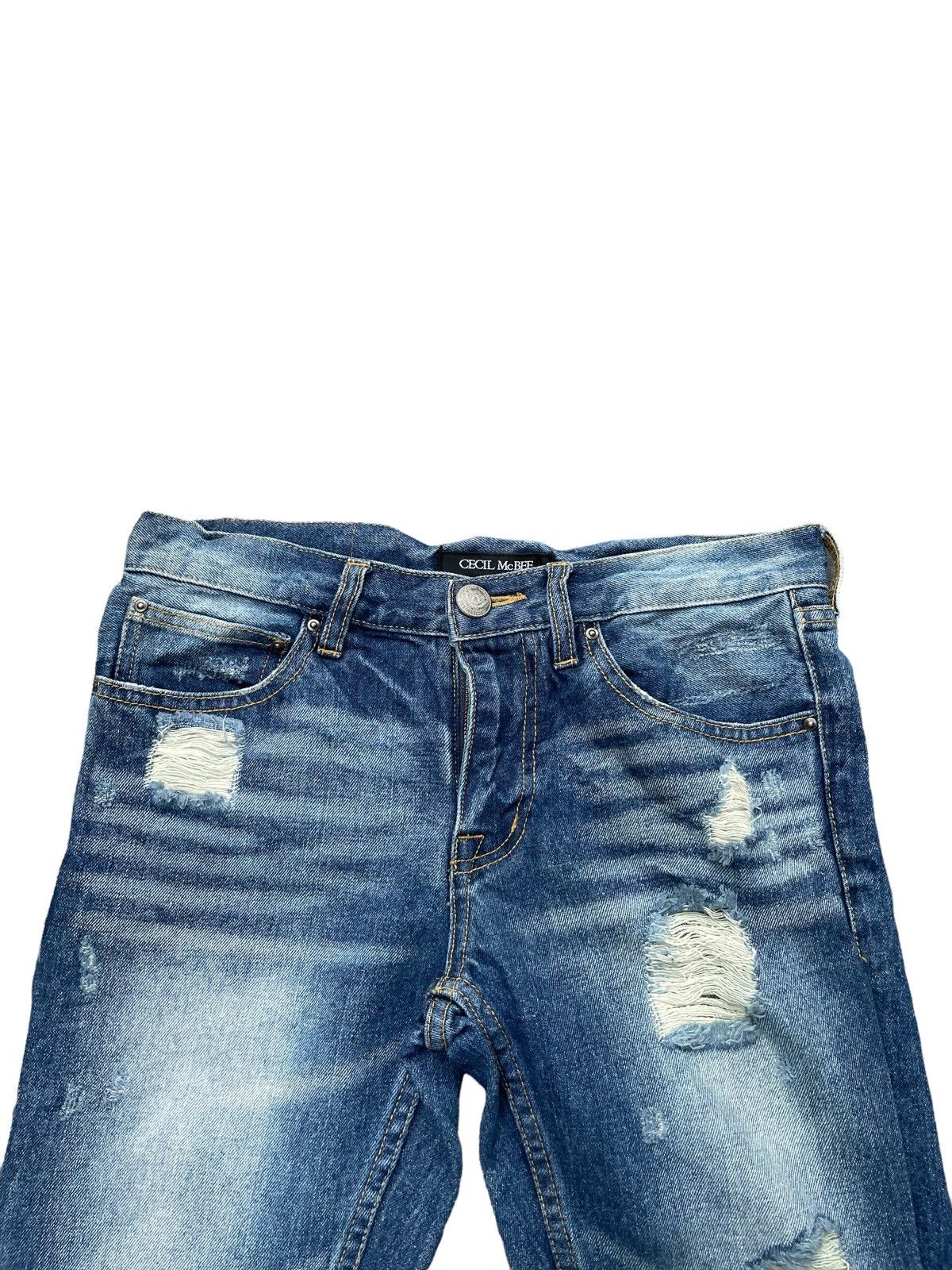 Japanese Brand Cecil Mcbee Distresed Denim Size US 30 / EU 46 - 8 Thumbnail