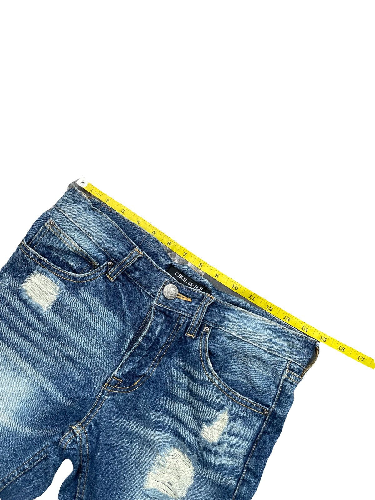 Japanese Brand Cecil Mcbee Distresed Denim Size US 30 / EU 46 - 2 Thumbnail