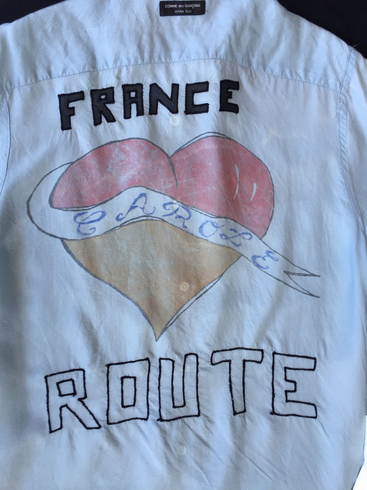 Comme des Garcons Homme Plus ARCHIVE🔥Homme Plus SS02 “France Route” Rayon Shirt Size US M / EU 48-50 / 2 - 4 Thumbnail