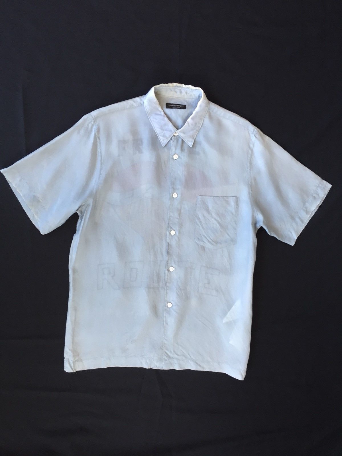Comme des Garcons Homme Plus ARCHIVE🔥Homme Plus SS02 “France Route” Rayon Shirt Size US M / EU 48-50 / 2 - 3 Thumbnail