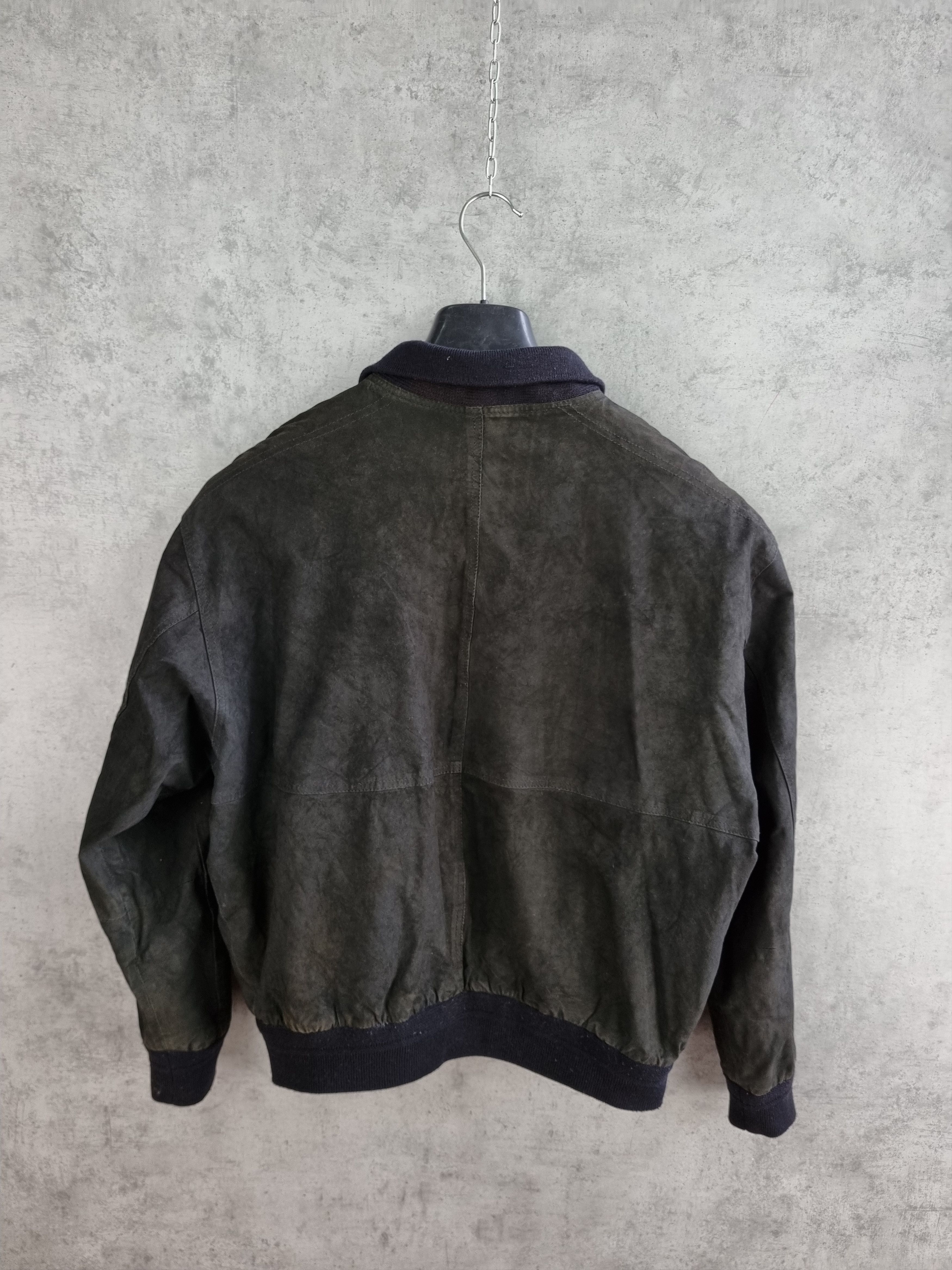 Genuine Leather × Leather Conbipel Vera Pelle Aviator Suede Vintage Racing Jacket Size US M / EU 48-50 / 2 - 5 Thumbnail
