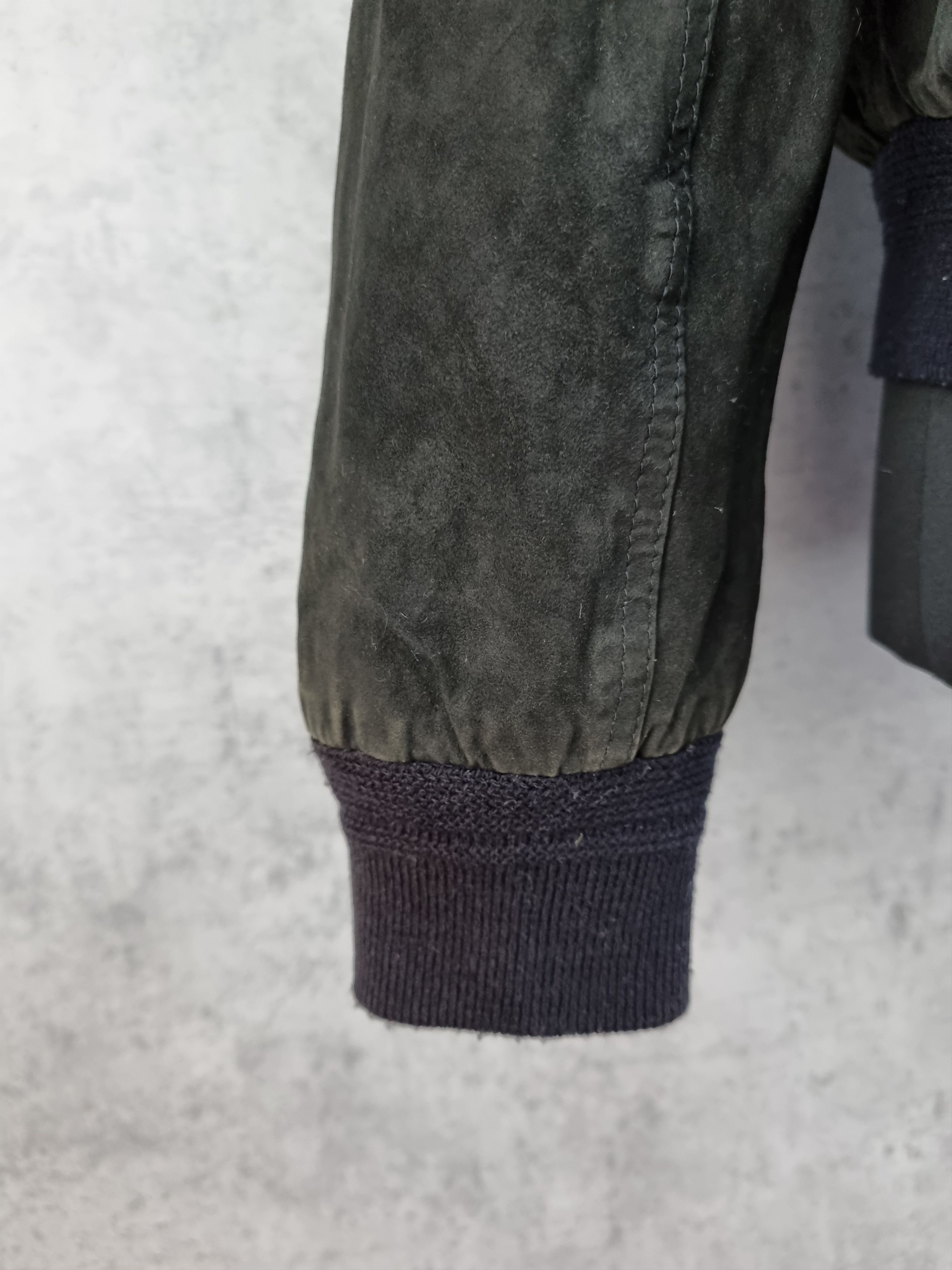 Genuine Leather × Leather Conbipel Vera Pelle Aviator Suede Vintage Racing Jacket Size US M / EU 48-50 / 2 - 12 Thumbnail