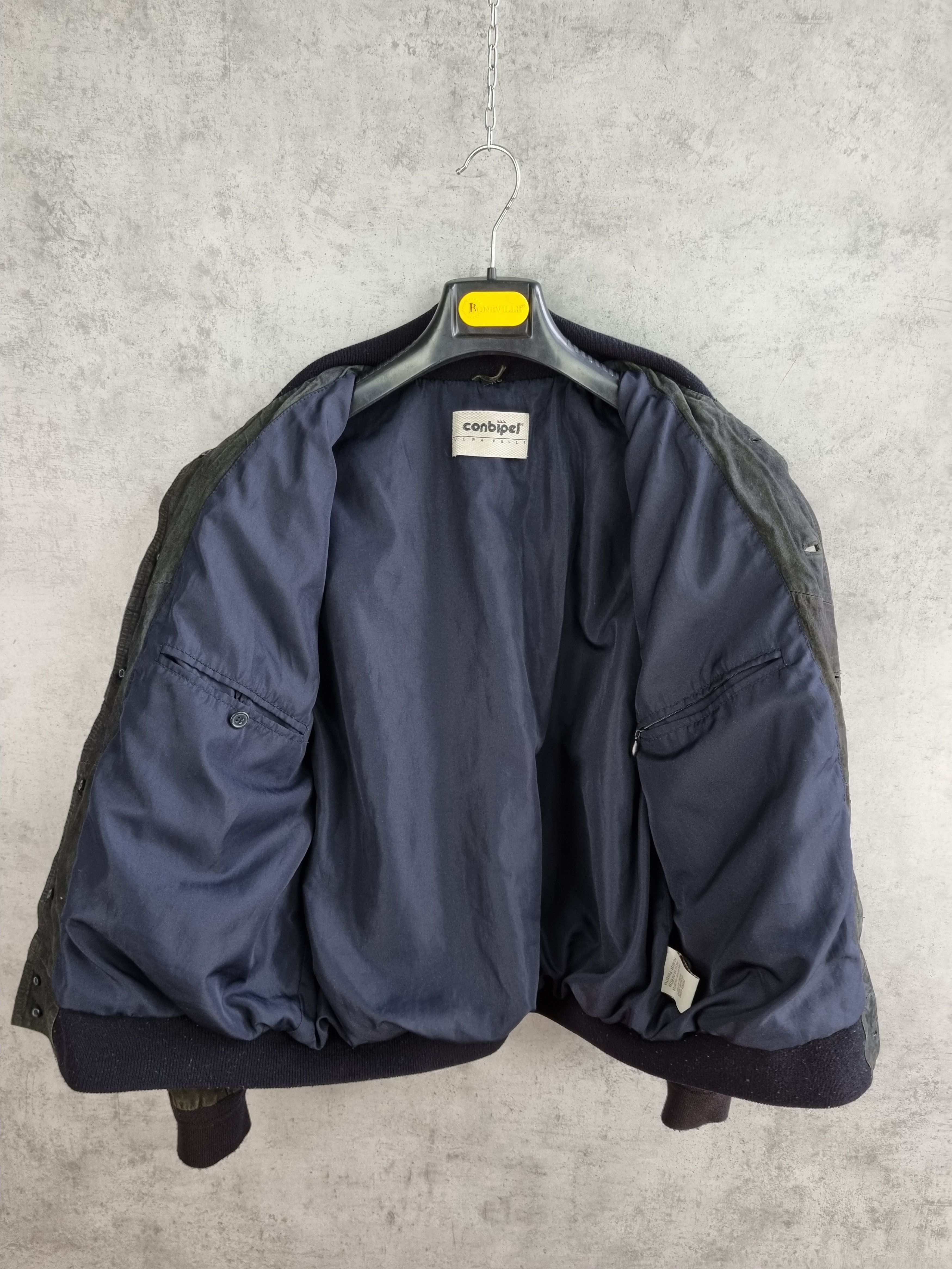 Genuine Leather × Leather Conbipel Vera Pelle Aviator Suede Vintage Racing Jacket Size US M / EU 48-50 / 2 - 6 Thumbnail