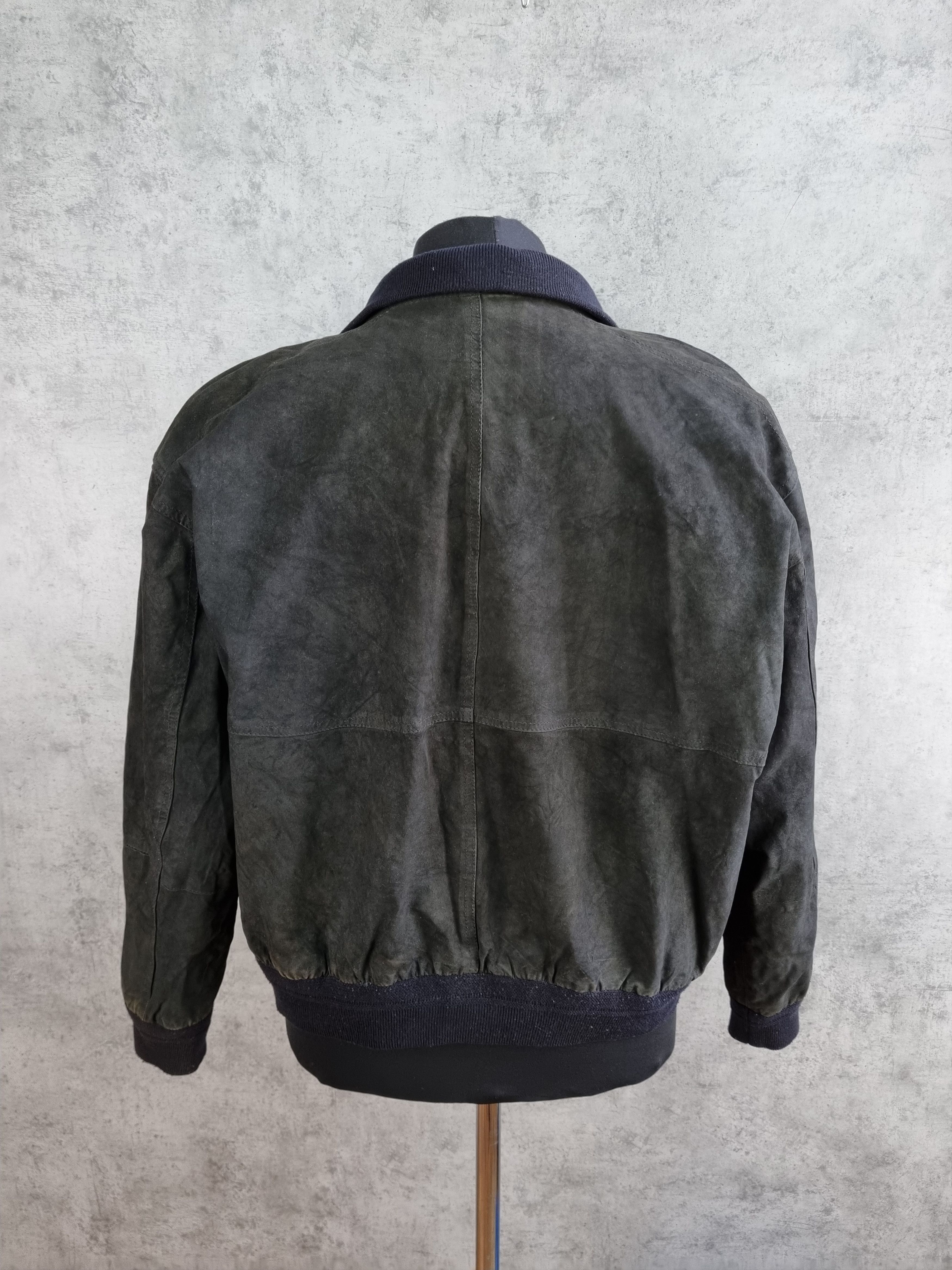 Genuine Leather × Leather Conbipel Vera Pelle Aviator Suede Vintage Racing Jacket Size US M / EU 48-50 / 2 - 4 Thumbnail
