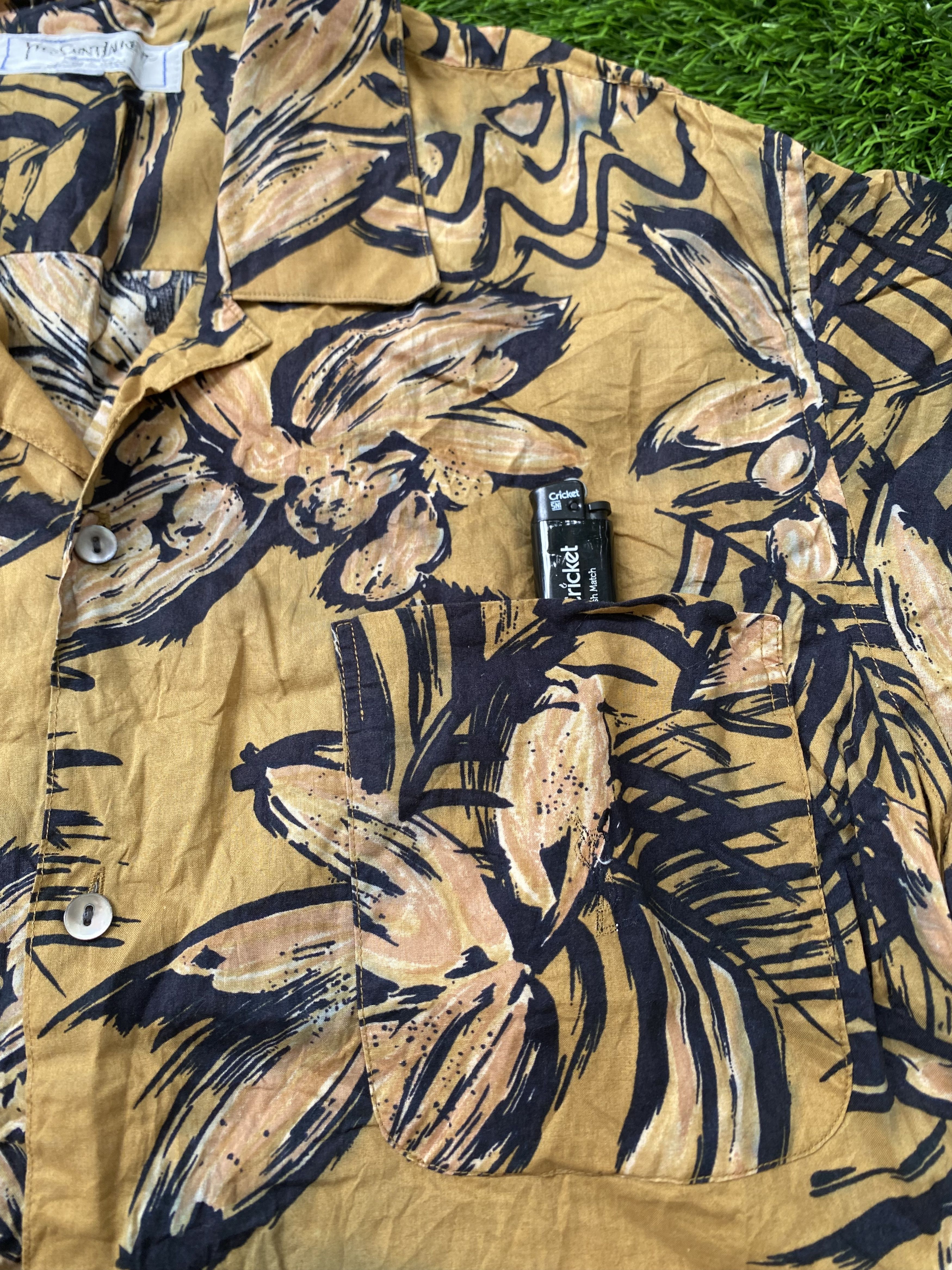 Yves Saint Laurent Vintage 90s Yves Saint Laurent Summer Shirts Button up Size US L / EU 52-54 / 3 - 5 Thumbnail