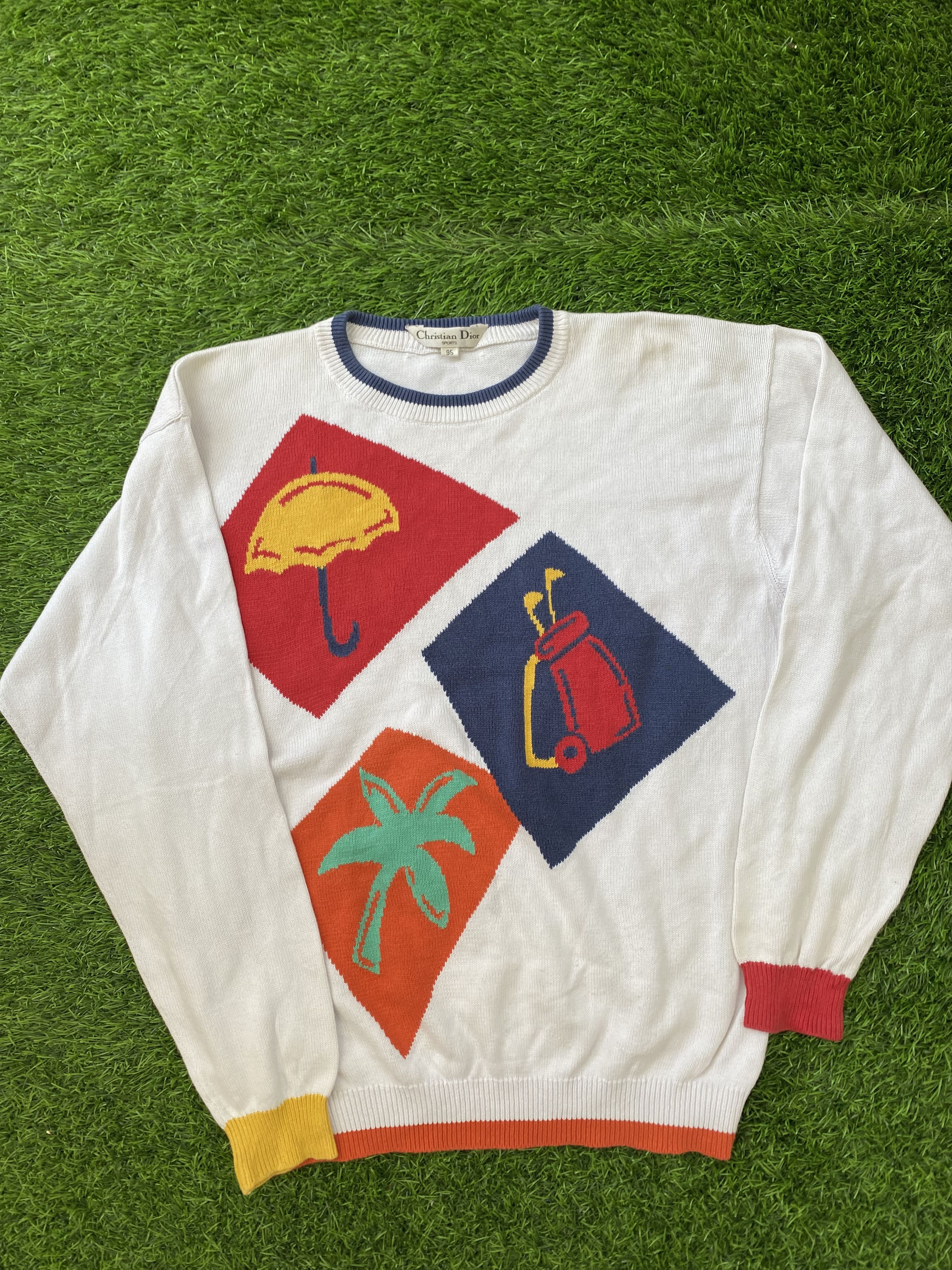 Vintage Christian Dior Sports Knitwear Sweater