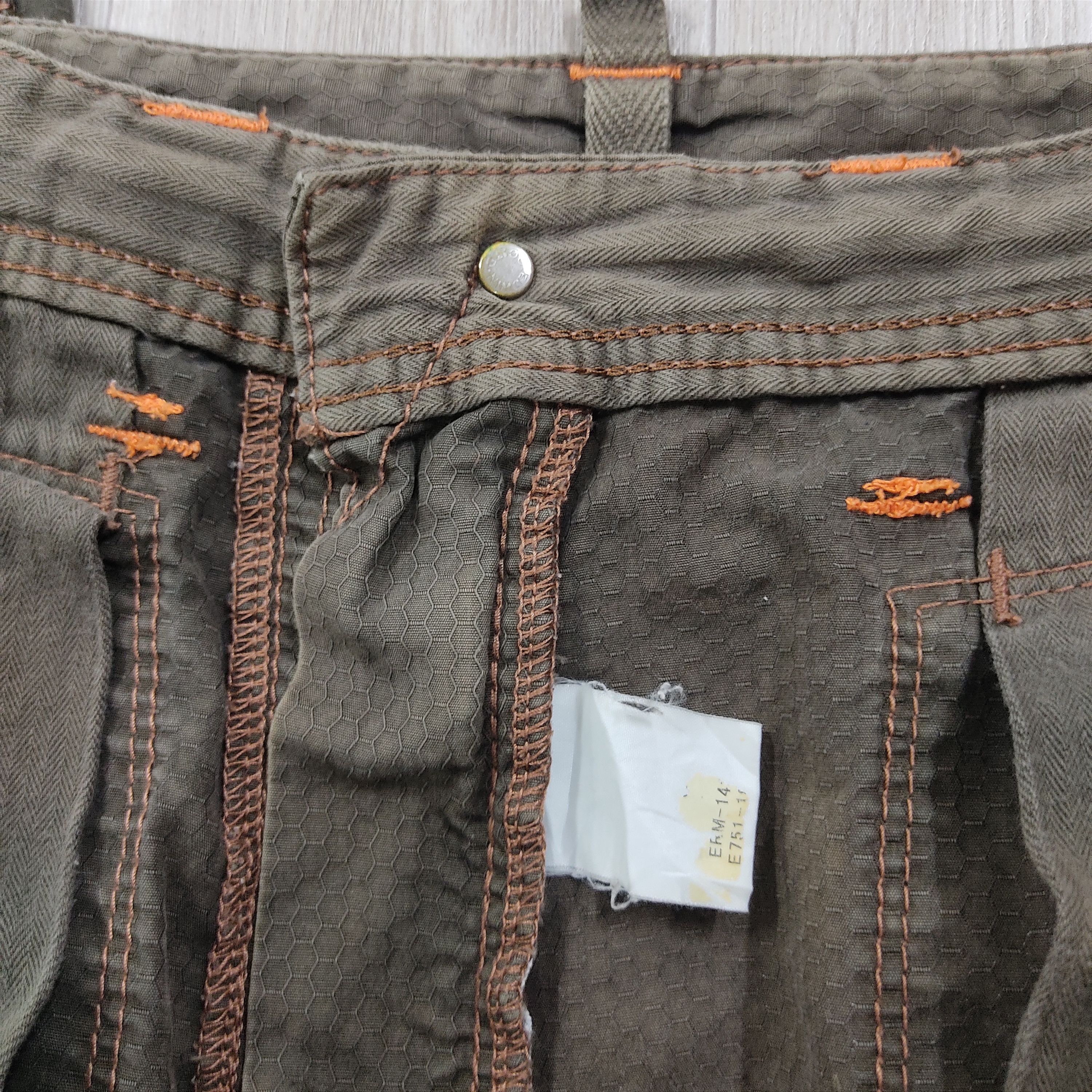 Edwin × Japanese Brand EDWIN 505 Khaki Multipockets Front Cargo Pants Size US 32 / EU 48 - 17 Thumbnail