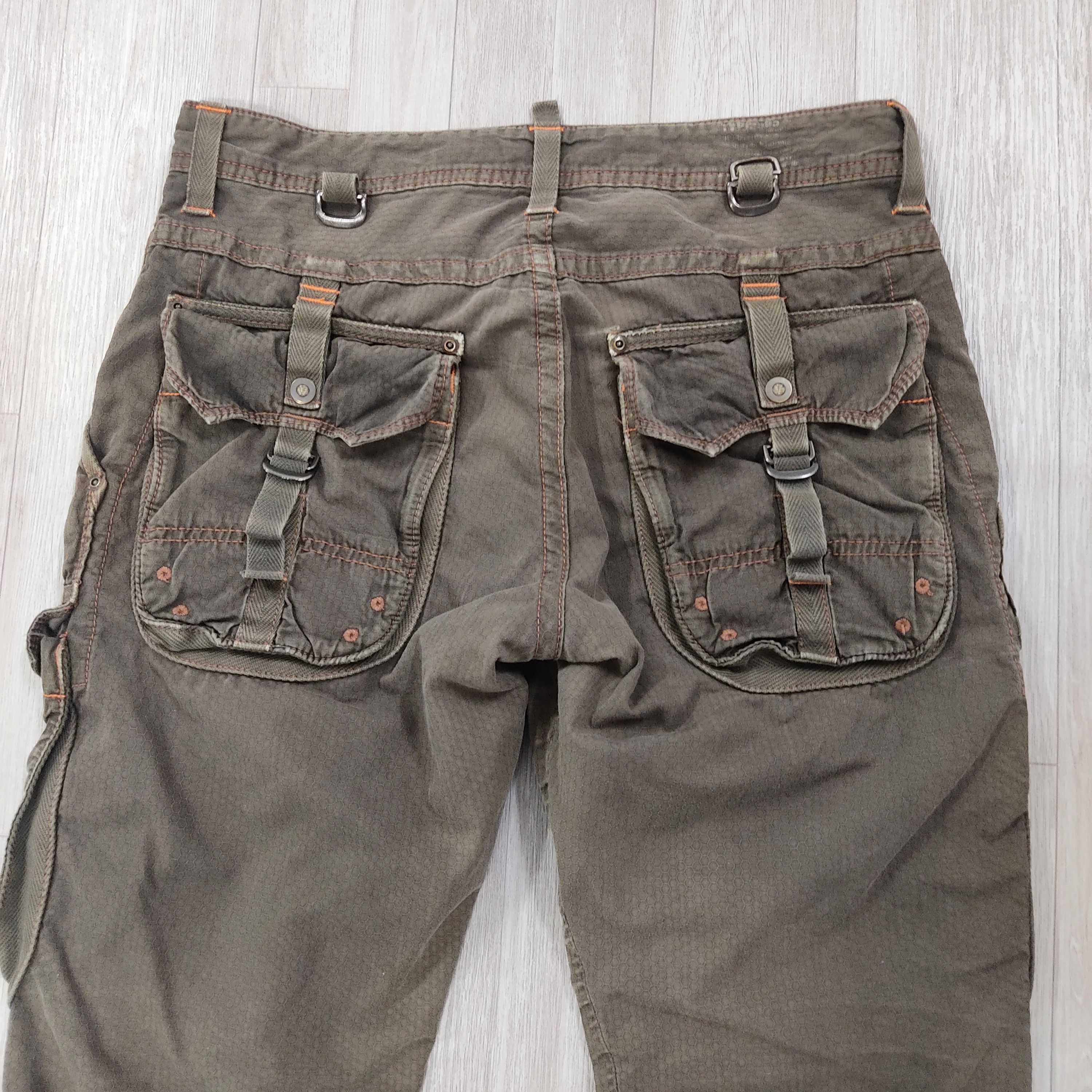 Edwin × Japanese Brand EDWIN 505 Khaki Multipockets Front Cargo Pants Size US 32 / EU 48 - 11 Thumbnail